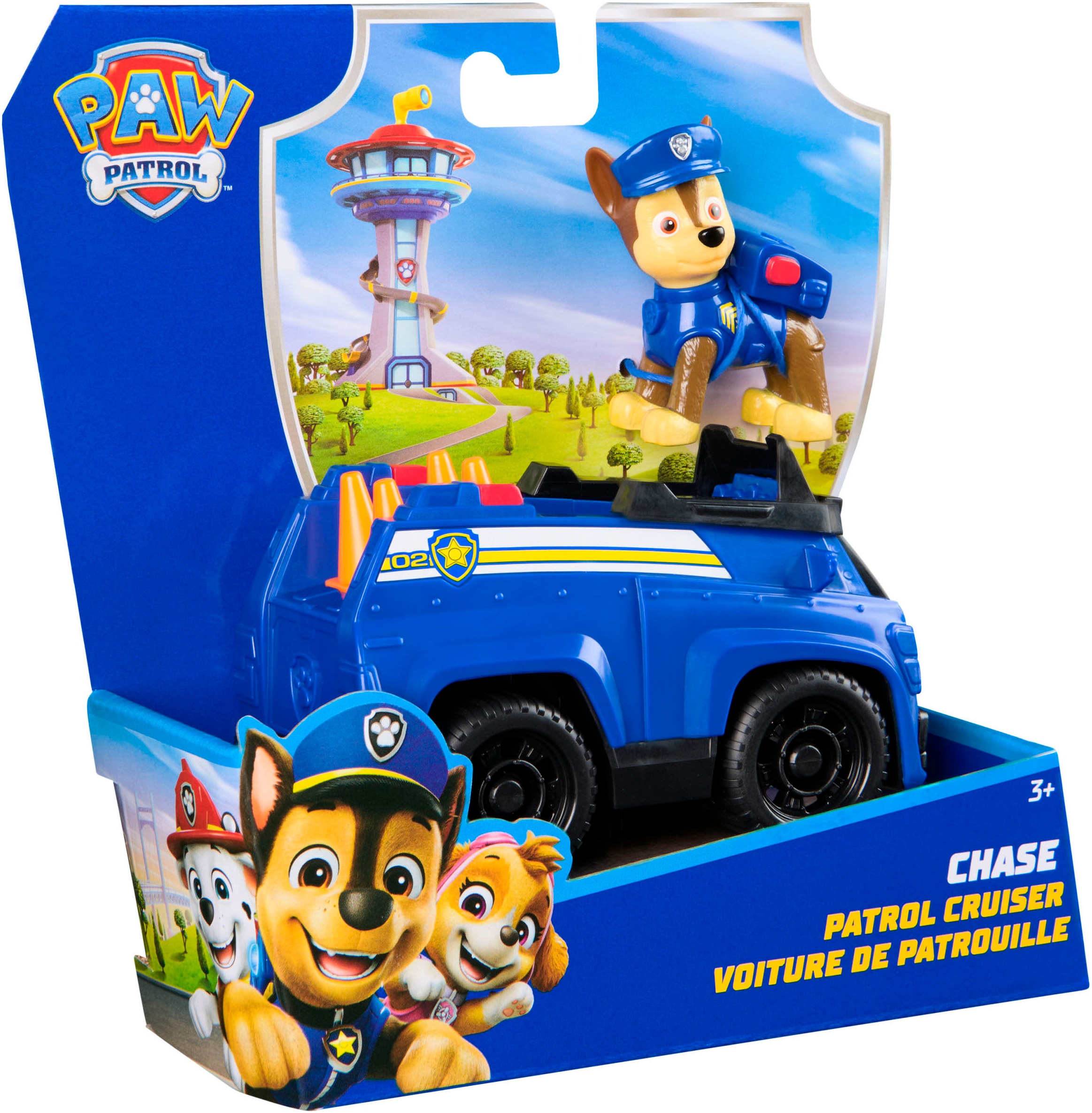 Spin Master Spielzeug-Auto »PAW Patrol, Sust. Basic Vehicle Chase« zum Teil aus recycelten Material