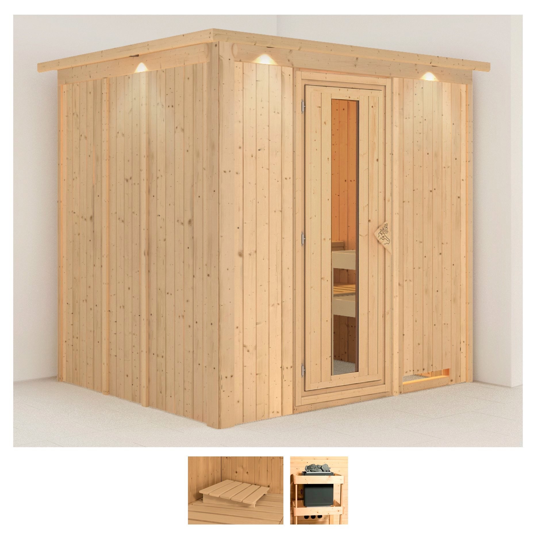 Karibu Sauna »Dima« Set, ohne Ofen günstig online kaufen