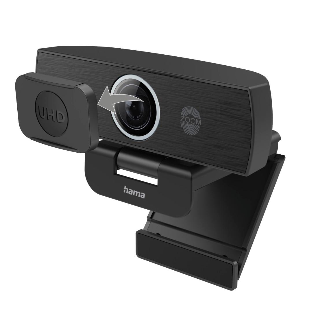 Hama Webcam »Ultra HD2160p Webcam mit flexiblem Neigungswinkel, Rauschunterdrückung« - Zusatzfunktionen: 1/4 Zoll-Gewinde, Autom. Belichtungsanpassung