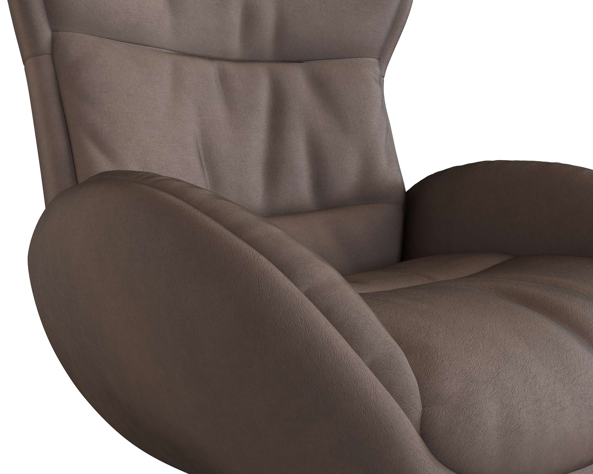 FLEXLUX Relaxsessel »Haze, TV-Sessel, Fernsehsessel, Polstersessel,«, Rückenteilverstellung, drehbar, Fuß schwarz