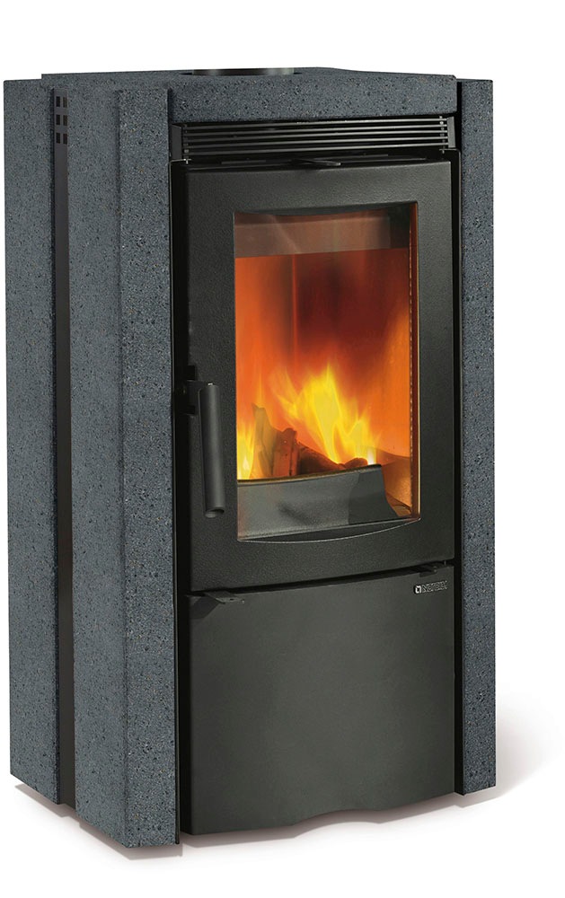 La Nordica Ester Kaminofen Naturstein Schwarz 8,2 kW mit Automatik günstig online kaufen