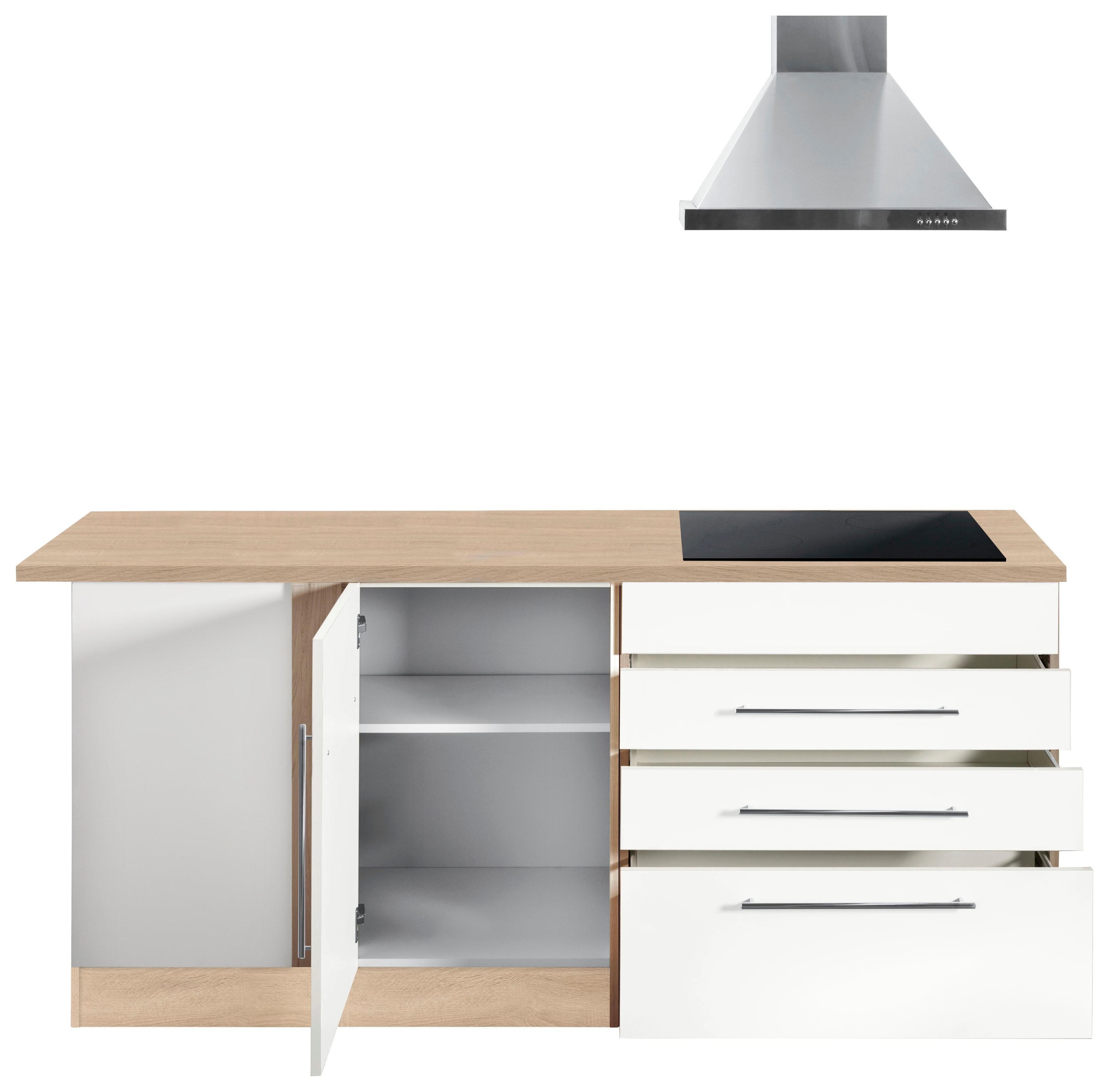 KOCHSTATION Winkelküche »KS-Eton«, mit E-Geräten, Stellbreite 260 x 190 cm