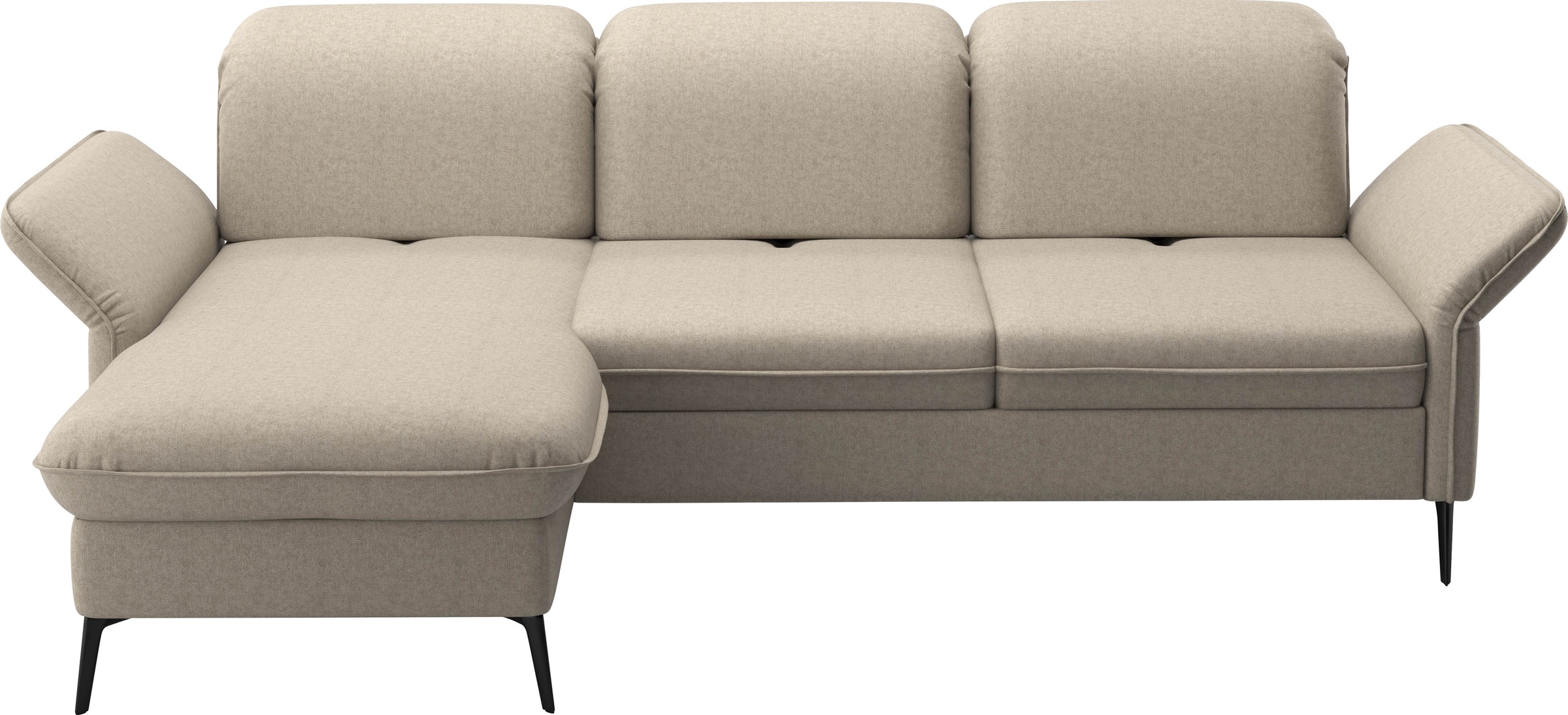 sit&more Ecksofa »Emely, inkl. Sitztiefenverstellung«, wahlweise mit Bettfunktion,Bettkasten,Kopf- & Armteilverstellung