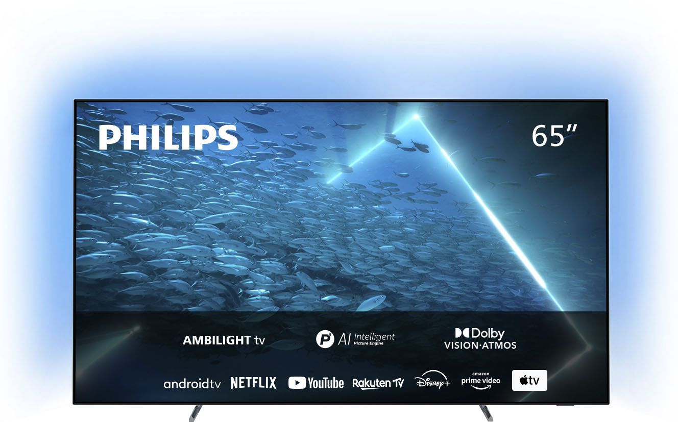 OLED-Fernseher »65OLED707/12«, 164 cm/65 Zoll, 4K Ultra HD, Smart-TV-Android TV