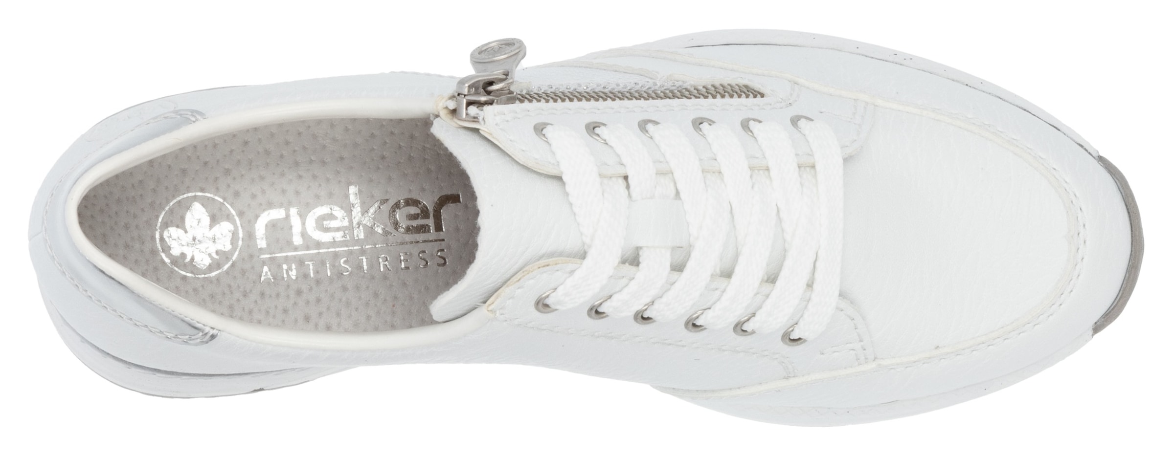Rieker Keilsneaker, Schnürschuh, Halbschuh, Sneaker mit loser Einlage, schmale Form