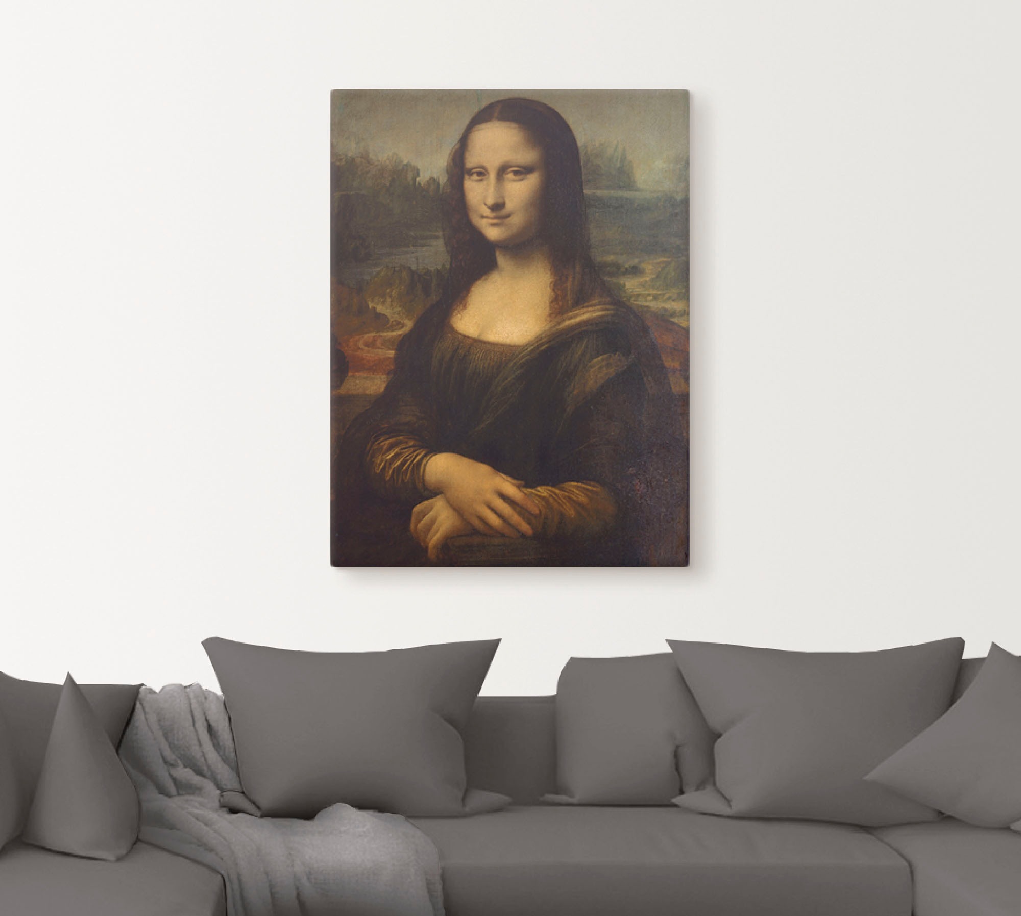 Artland Wandbild »Mona Lisa. Um 1503« Porträts 1 Stk. tlg. als Leinwandbild günstig online kaufen