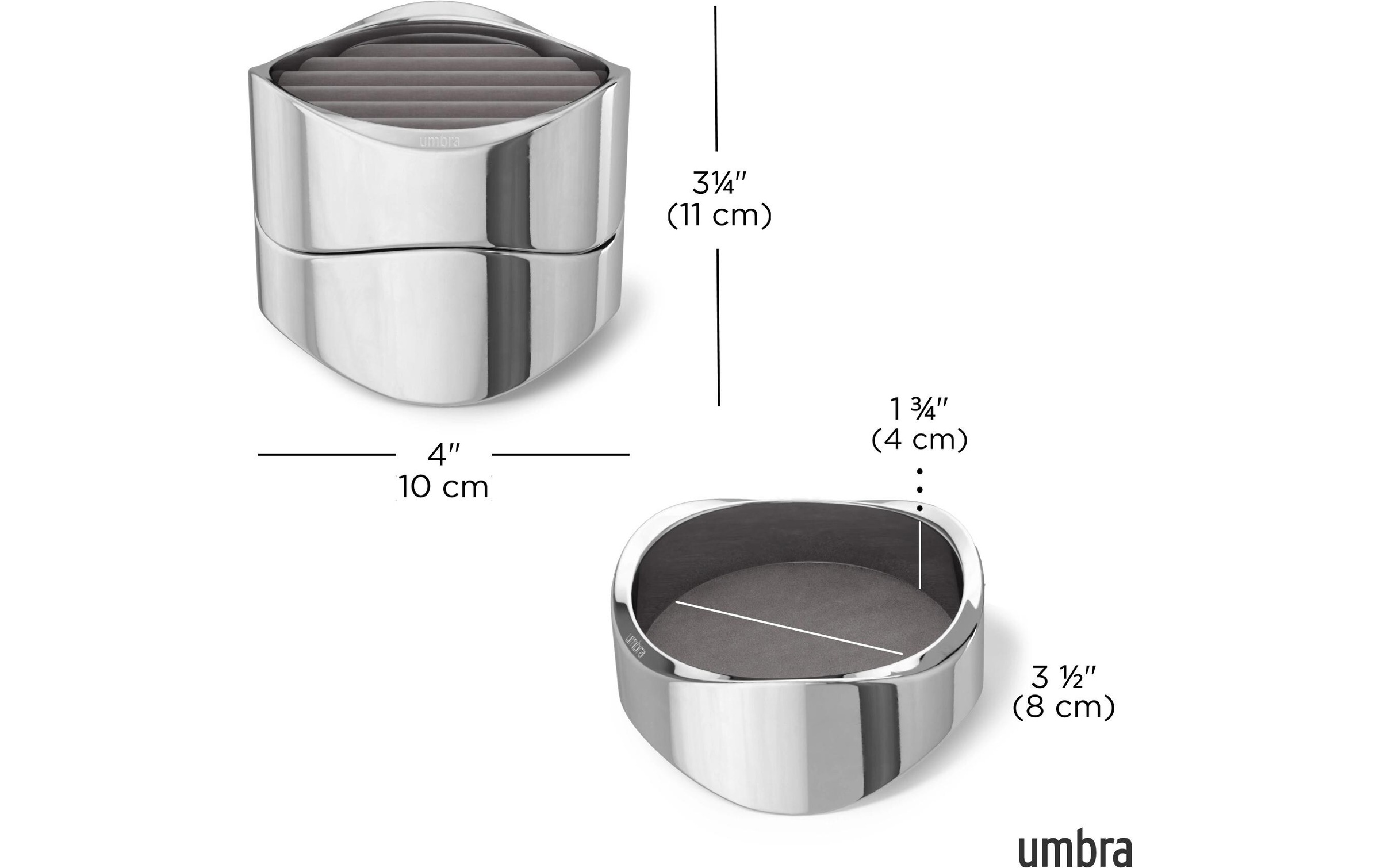 Umbra Aufbewahrungsbox »Mavy 11 cm Silber«