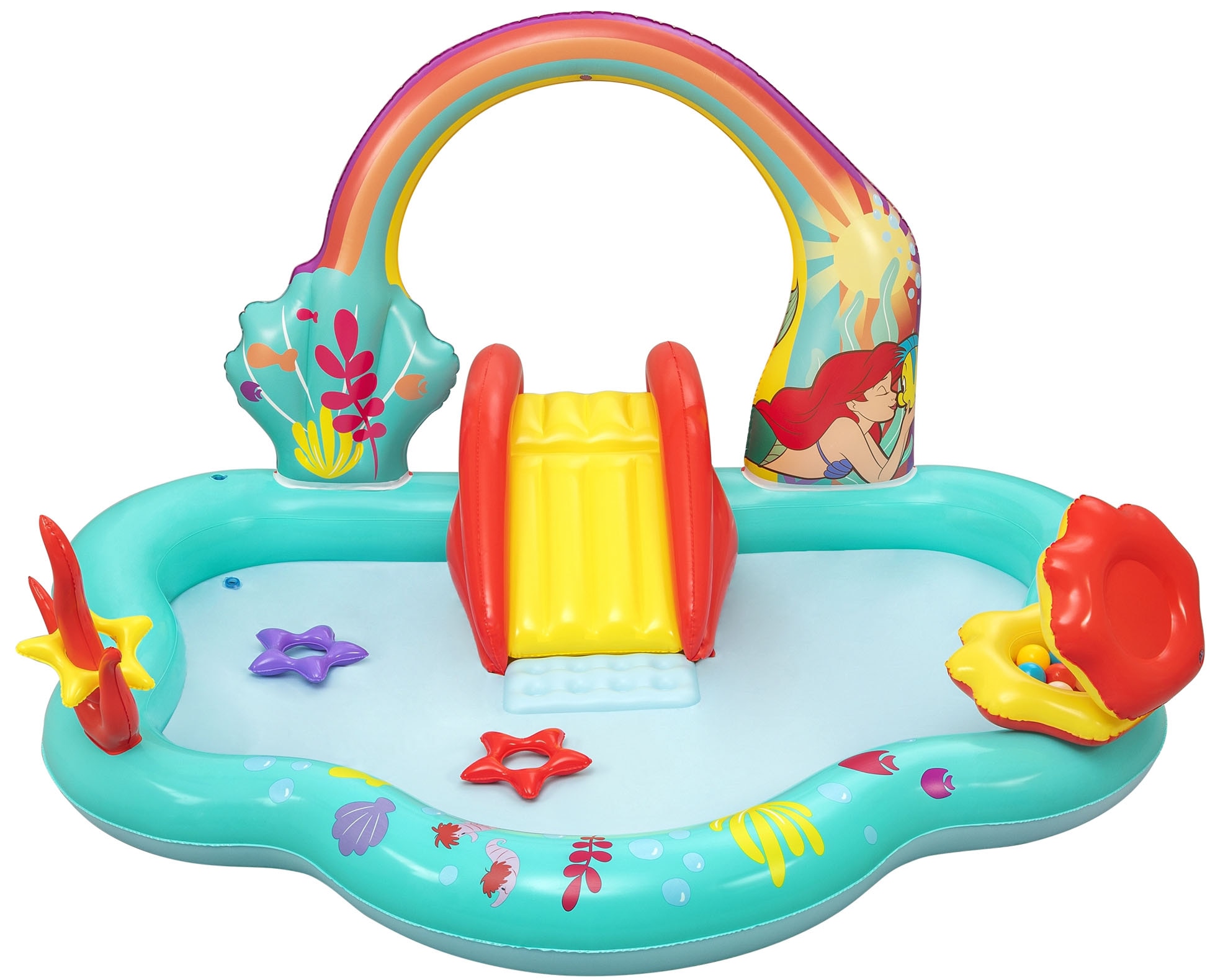 Bestway Planschbecken »Wasserspielcenter Little Mermaid«, 221x193x117 cm