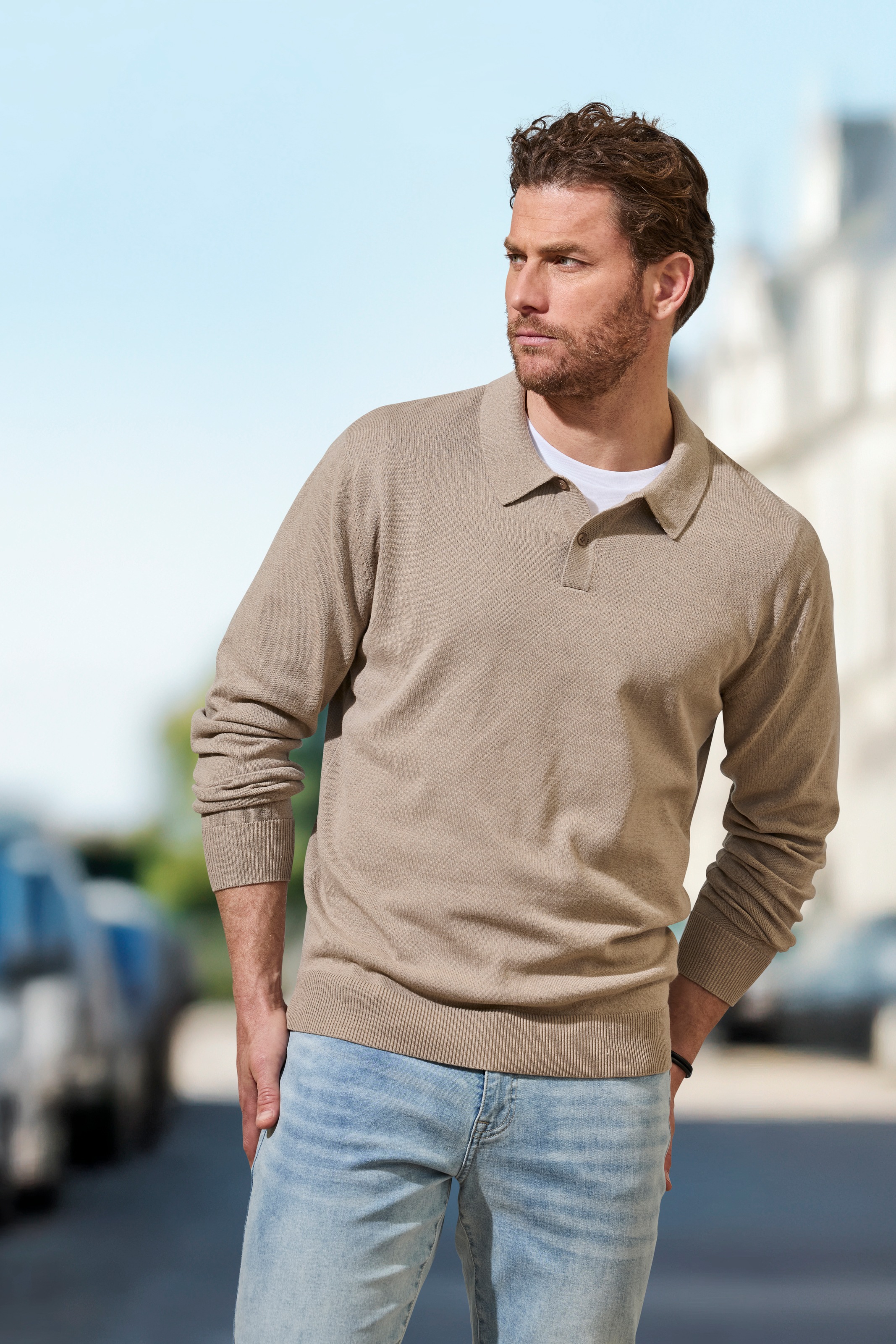 Buffalo 5-Pocket-Jeans »Straight-fit«, mit normaler Bundhöhe, aus elastischer Denim-Qualität