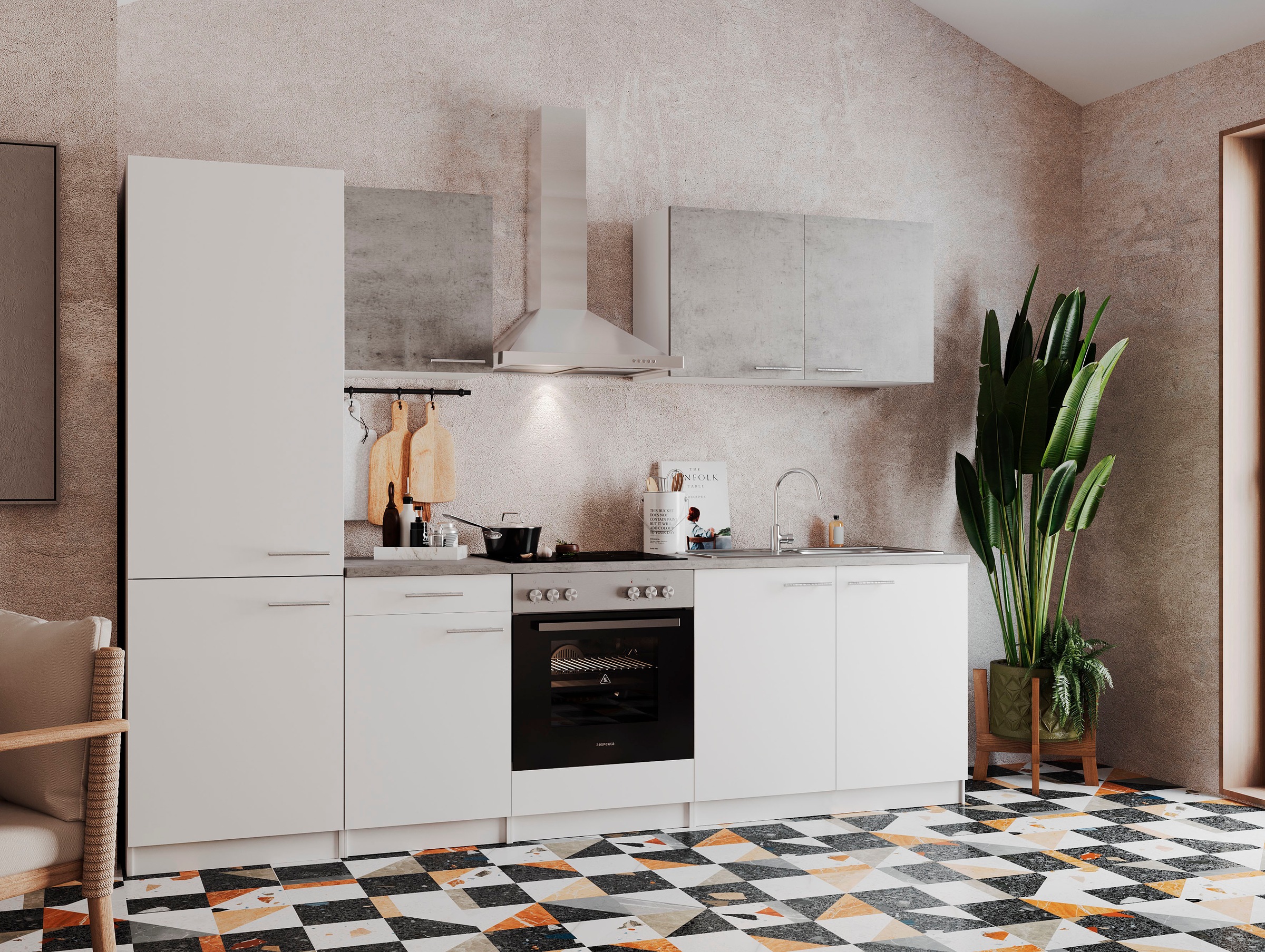 RESPEKTA Küchenzeile »Malia« Breite 270 cm, mit Soft-Close, in exklusiver Konfiguration für OTTO