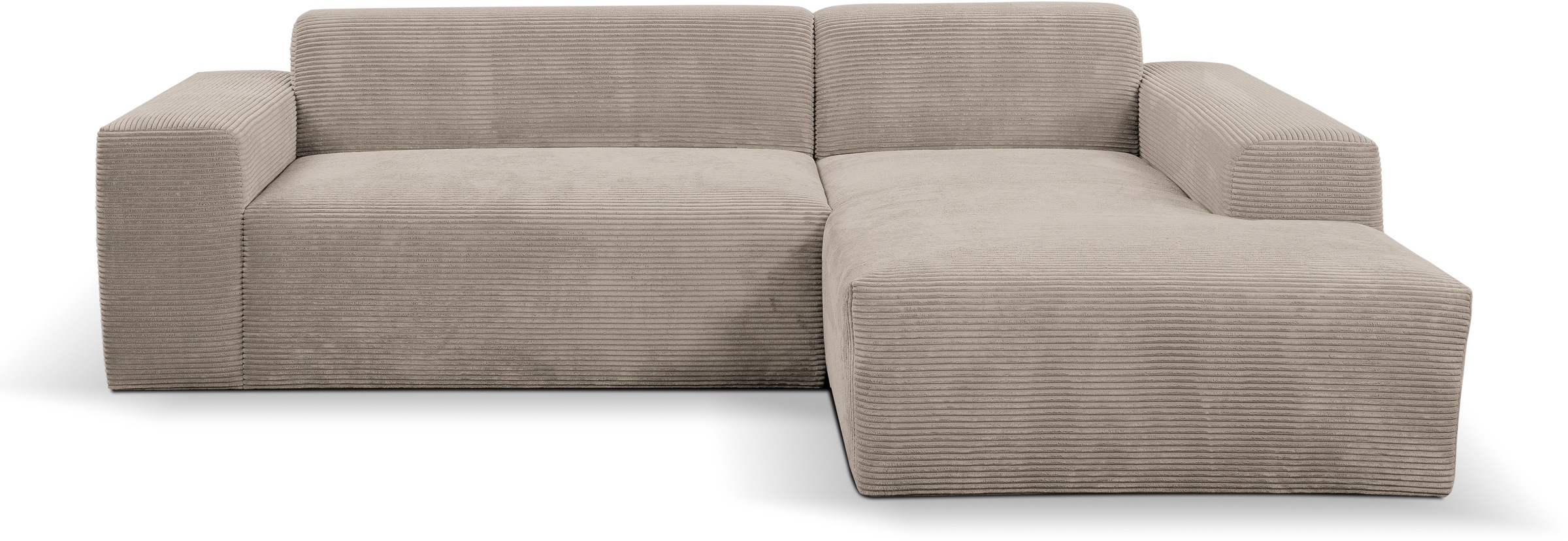 WERK2 Ecksofa »Zeus-L modern & zeitlos, Breite 253 cm, bequemes Sofa« Curvy günstig online kaufen