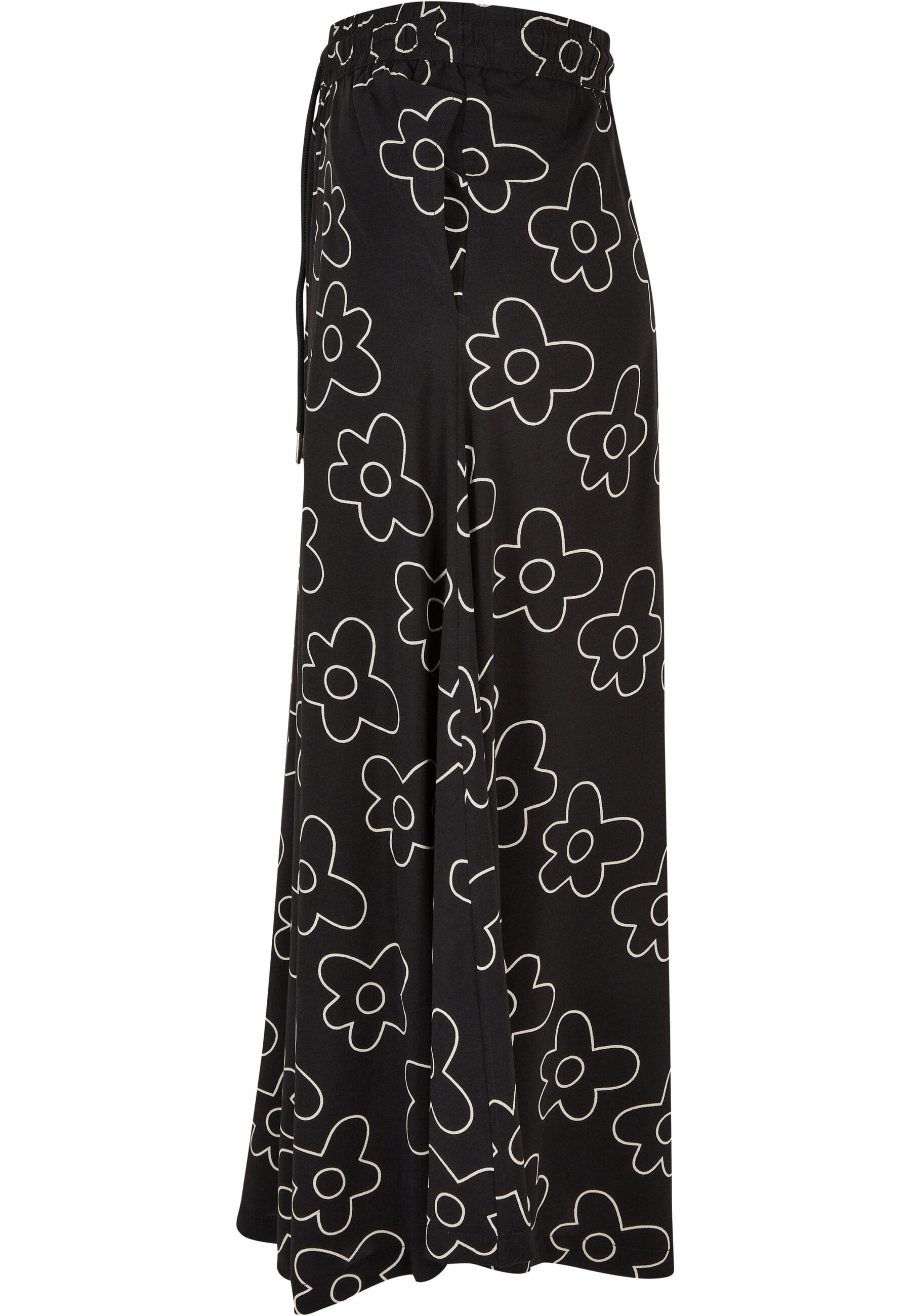 URBAN CLASSICS Jerseyrock »Urban Classics Damen Ladies Viscose Midi Skirt« 1 Stk.