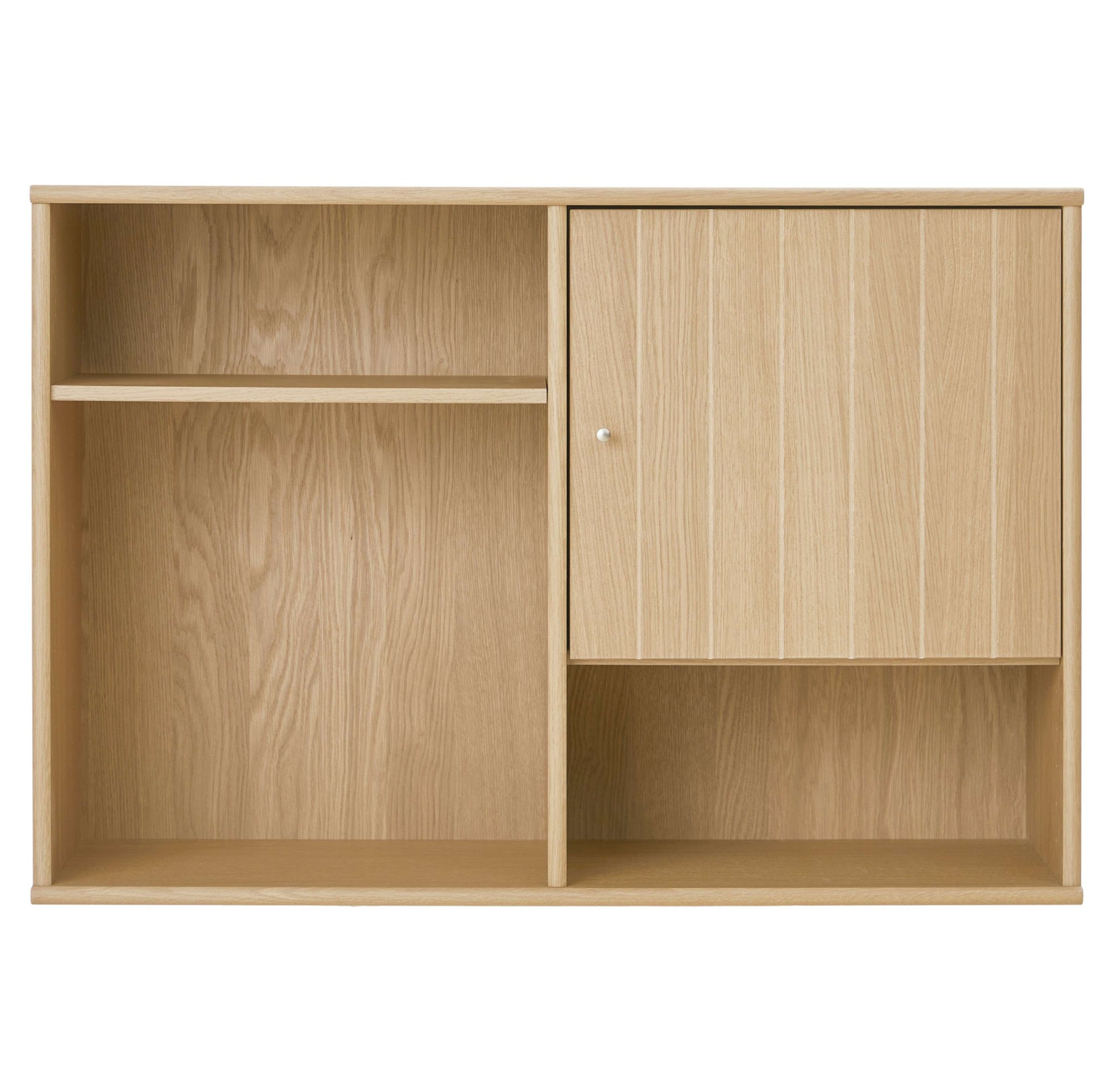 Hammel Furniture Sideboard »Mistral, Hochwertig Hängeregal, Wandregal, mit gerillteTür H: 38 cm«, und 2 verstellbare Einlegeböden, B: 61 cm, anpassungsbar Designmöbel
