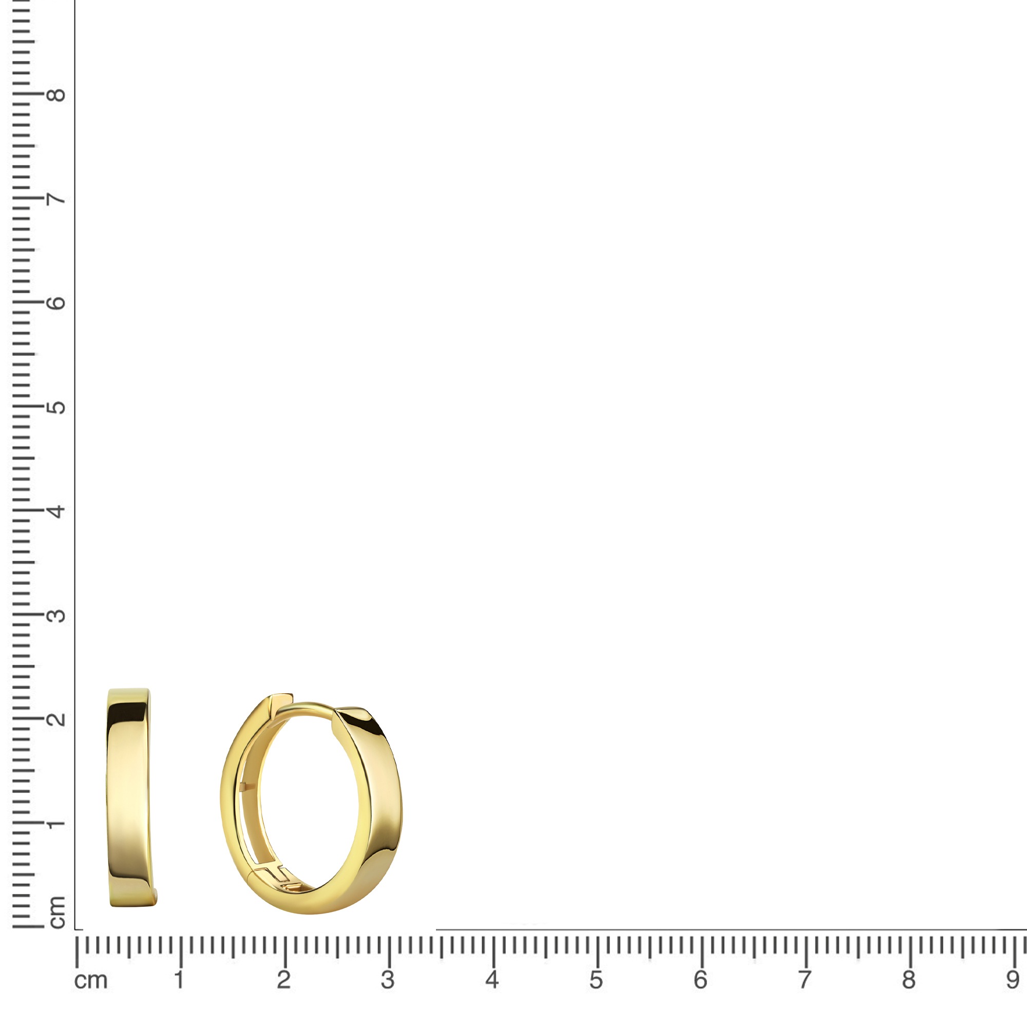 Vivance Paar Creolen »333/- Gelbgold glanz«