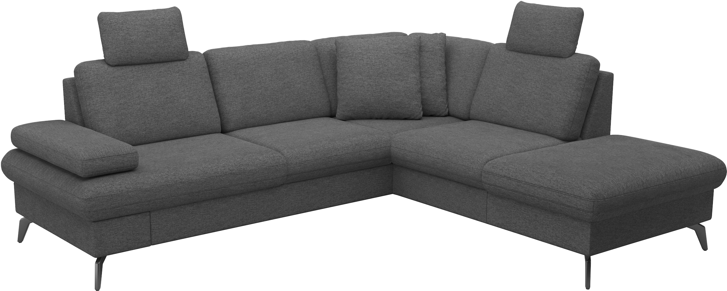 sit&more Ecksofa »Morris Jubi L-Form«, inkl. Armteilfunktion und 1 Zierkissen, wahlweise mit Bettfunktion