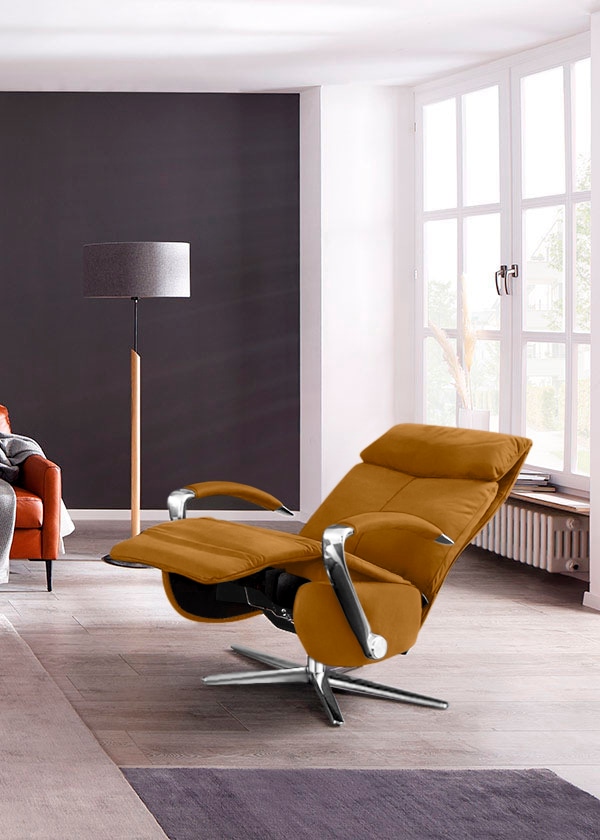 W.SCHILLIG Relaxsessel »rumbaa« wahlweise mit Doppelmotor, in Größen S, M & L, mit 5-Sternfuß
