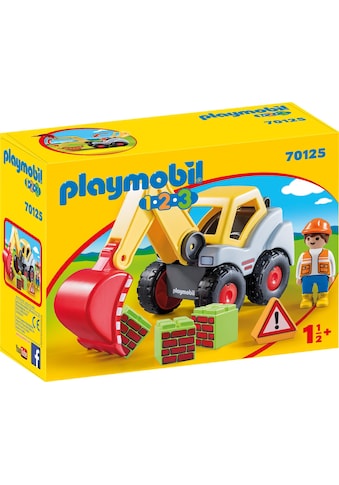Playmobil® Konstruktions-Spielset »Schaufelbagger (70125), Playmobil 123«, Made in Europe kaufen
