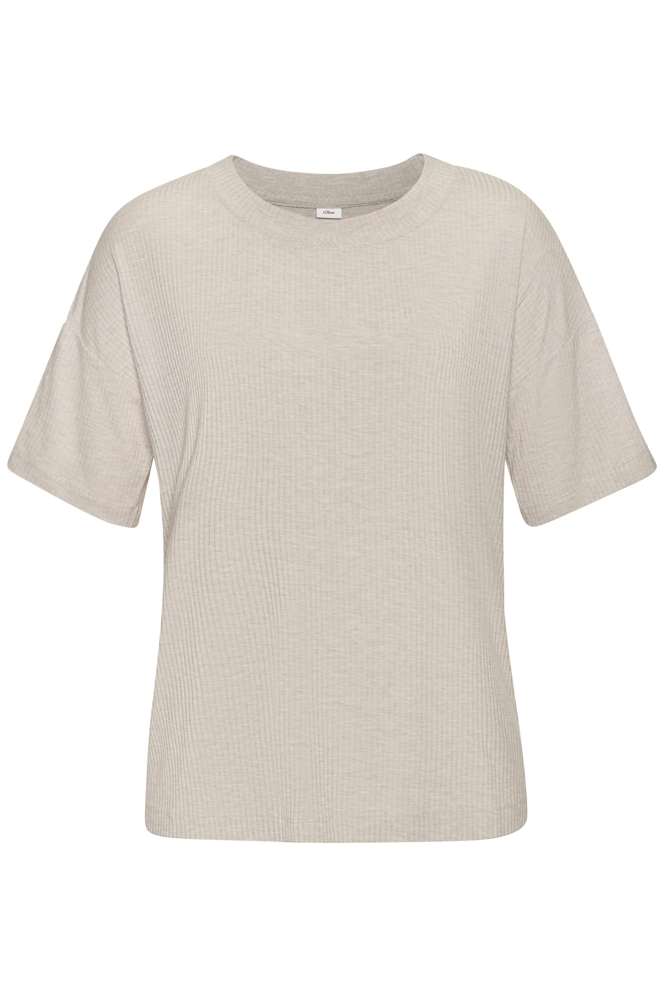 s.Oliver Pyjamaoberteil, in elastischer Rippware