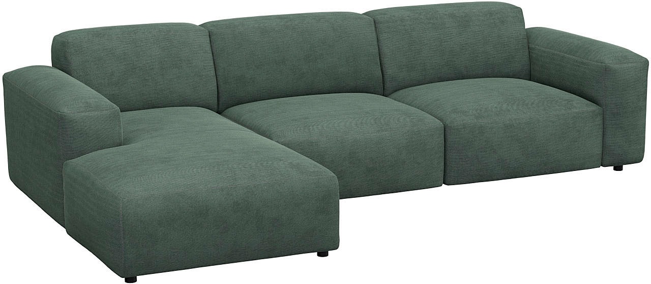 FLEXLUX Ecksofa »Lucera bequem und komfortabel durch hochwertigen Sitzaufba günstig online kaufen