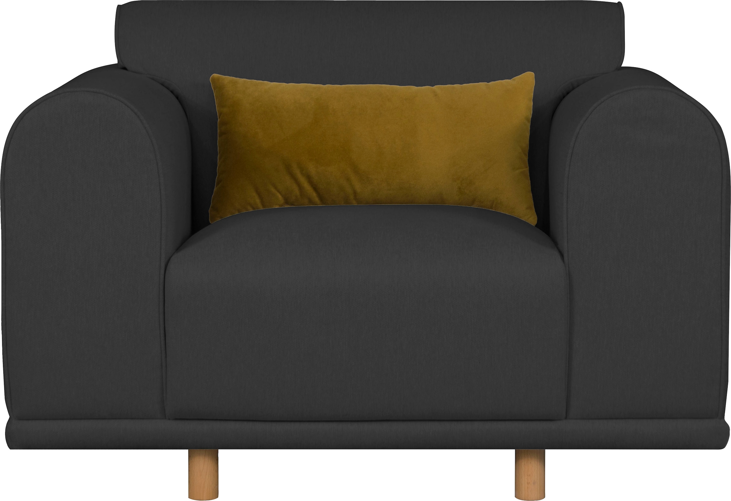 andas Loveseat »Maroon Sessel«, in skandinavischem Design, mit losem Kissen günstig online kaufen