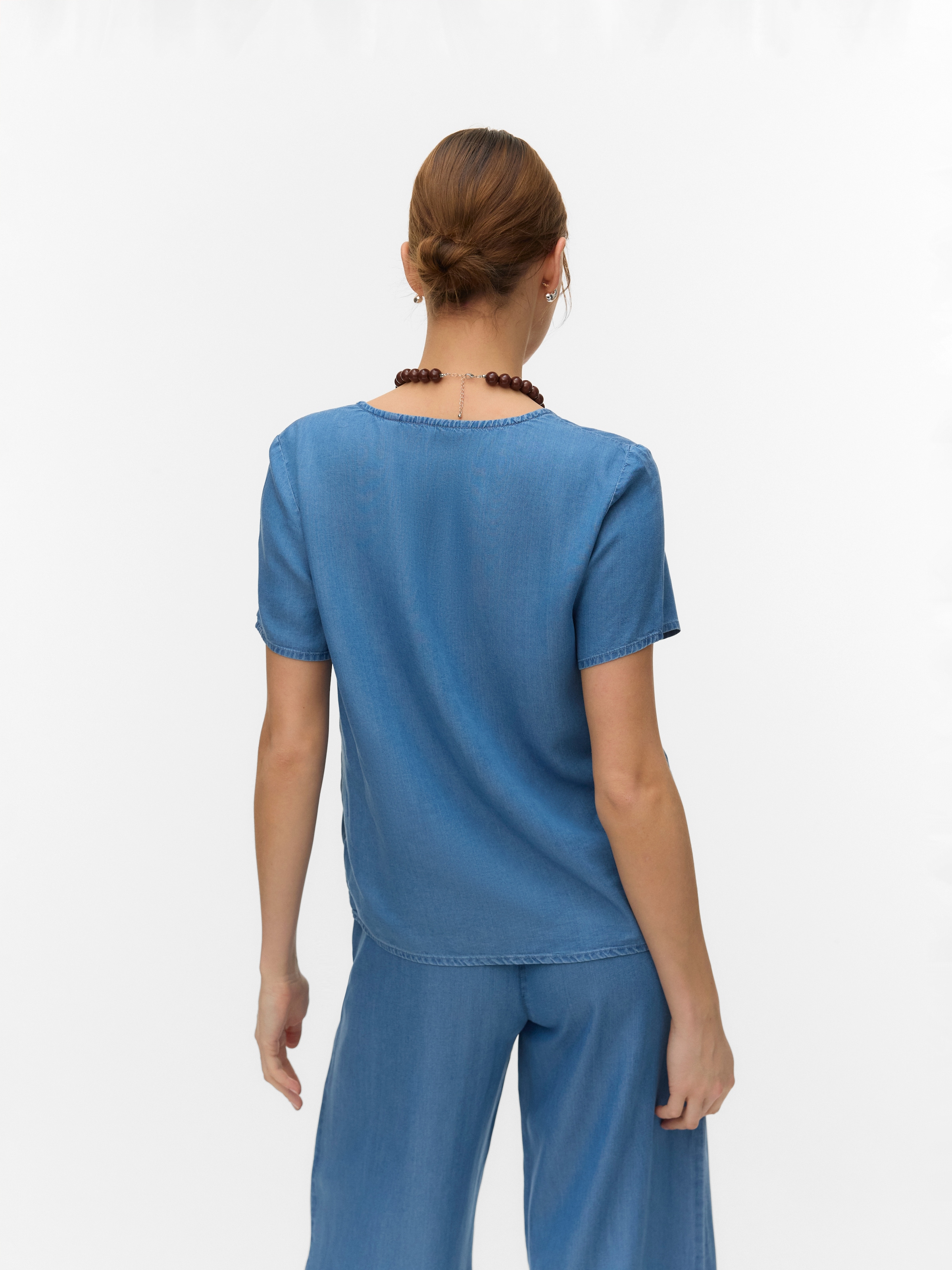Vero Moda V-Shirt »VMBREE SS V-NECK TENCEL TOP« Viskose, regular fit