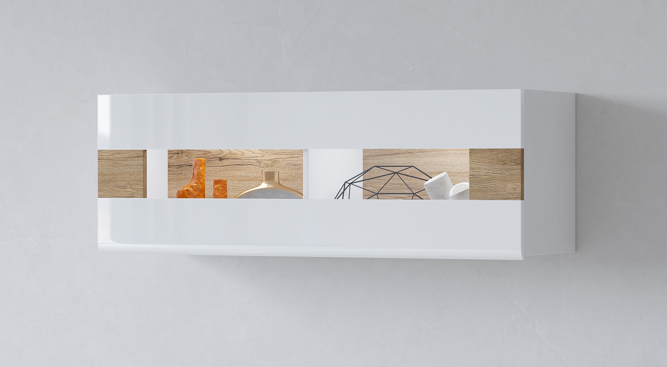 INOSIGN Hängevitrine »Toledo,Breite 131 cm trendige Glasvitrine mit dekorat günstig online kaufen