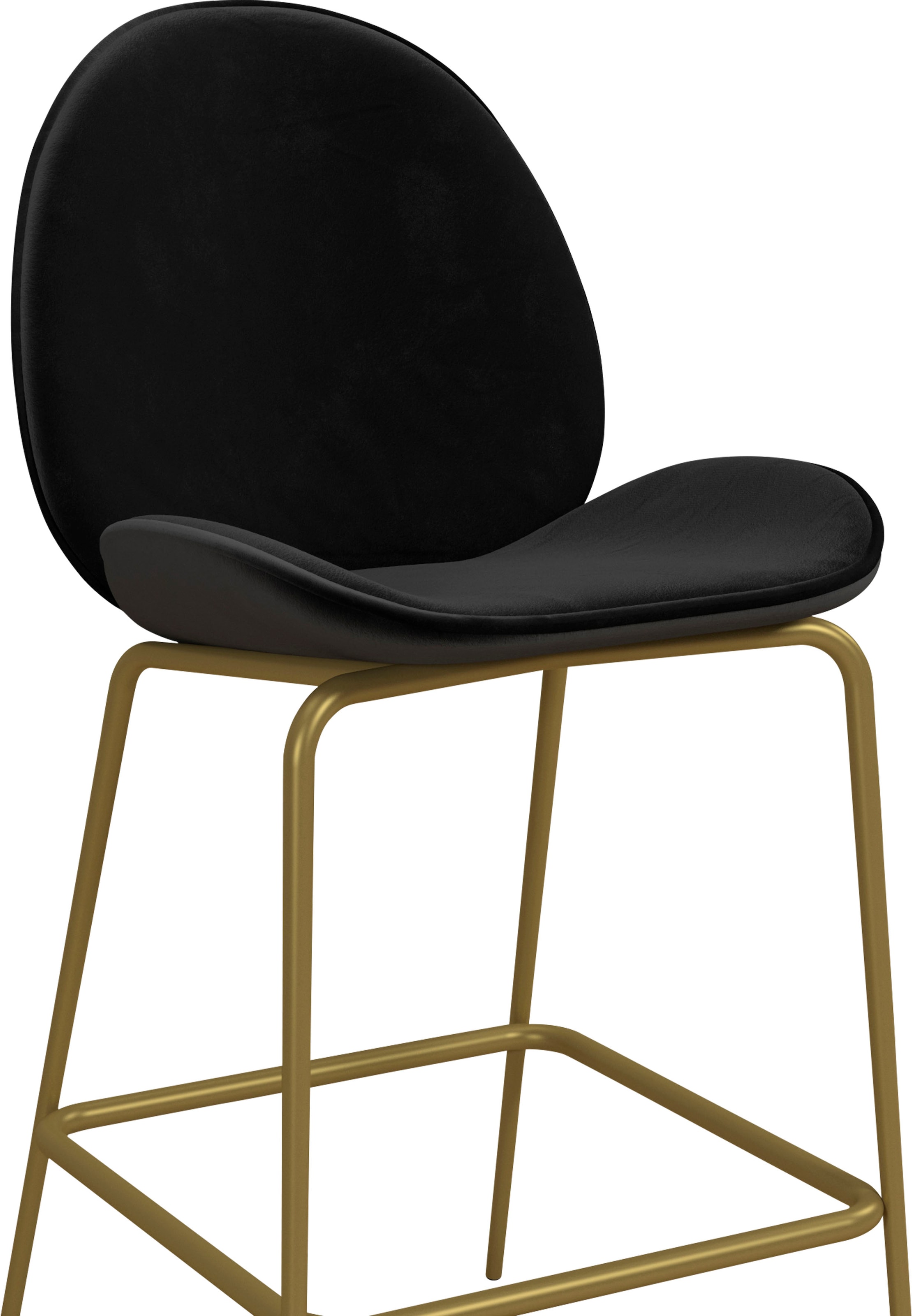 CosmoLiving by Cosmopolitan Barhocker »Astor«, (1 St.), Sitz und Rücken gepolstert, messingfarbenenes Gestell, Sitzhöhe 63 cm