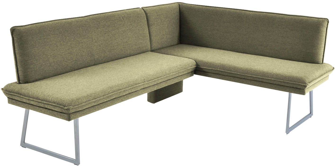 K+W Komfort & Wohnen Eckbank mit Sattlernaht und schmaler Kufe, langer Sche günstig online kaufen