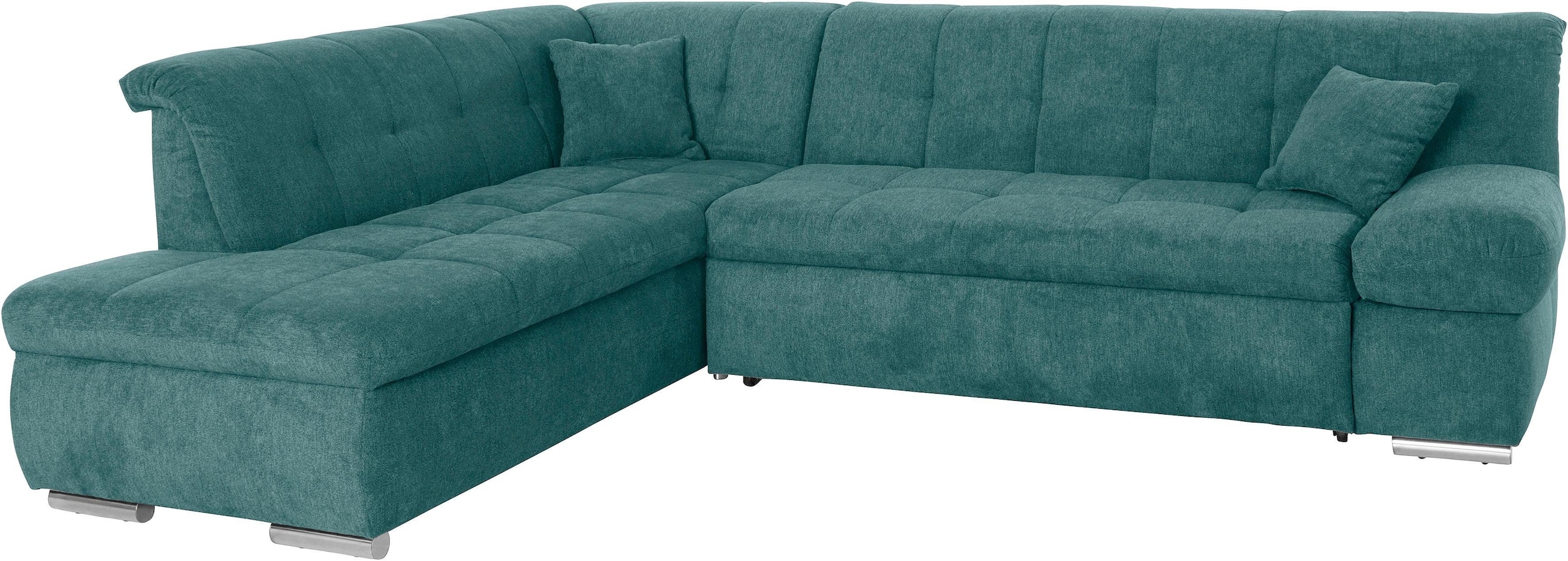 DOMO collection Ecksofa »Mona L-Form«, wahlweise mit Bett- und Armlehnfunktion