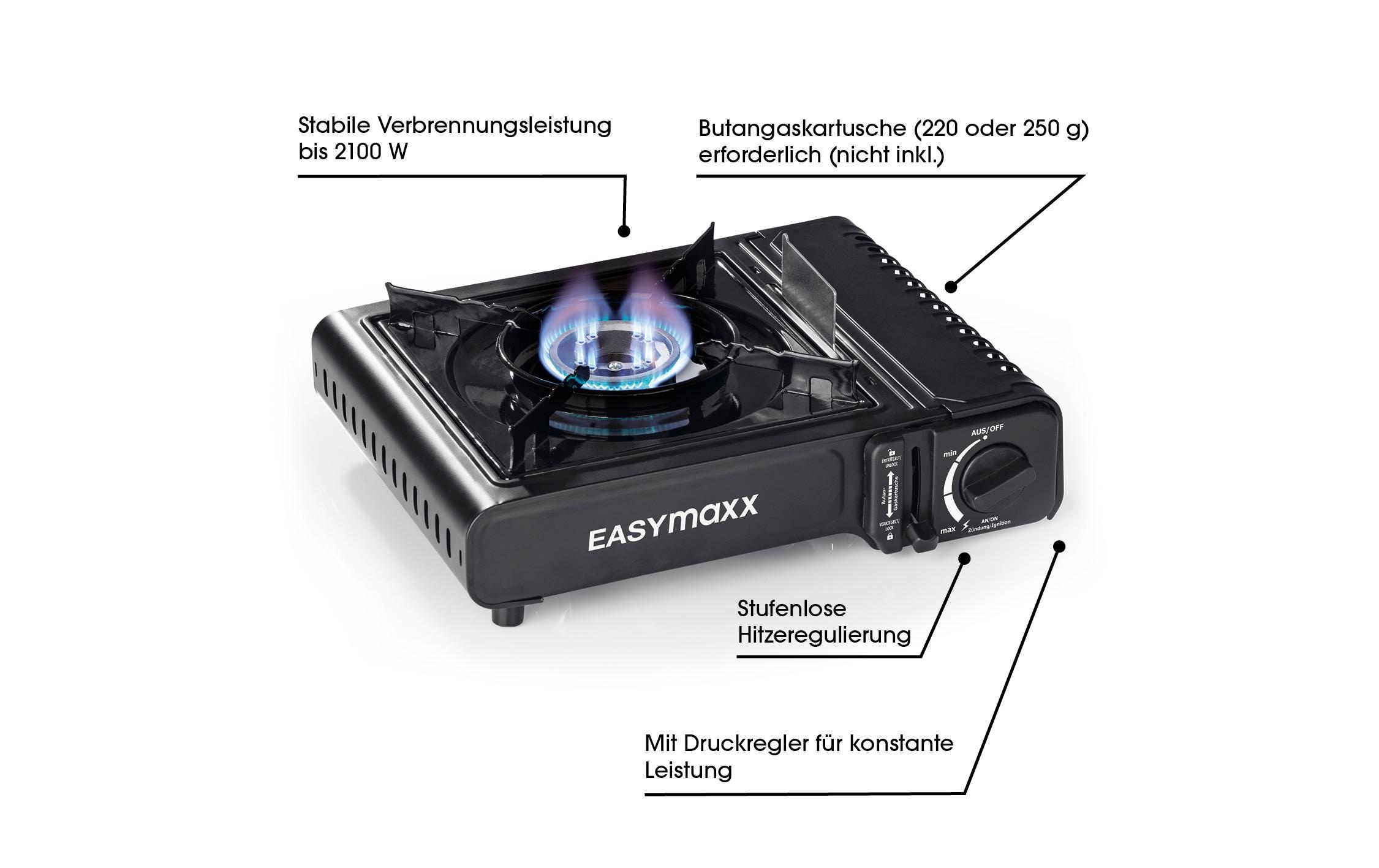 EASYmaxx Gaskocher »inkl. Koffer« 28 cmx34 cm