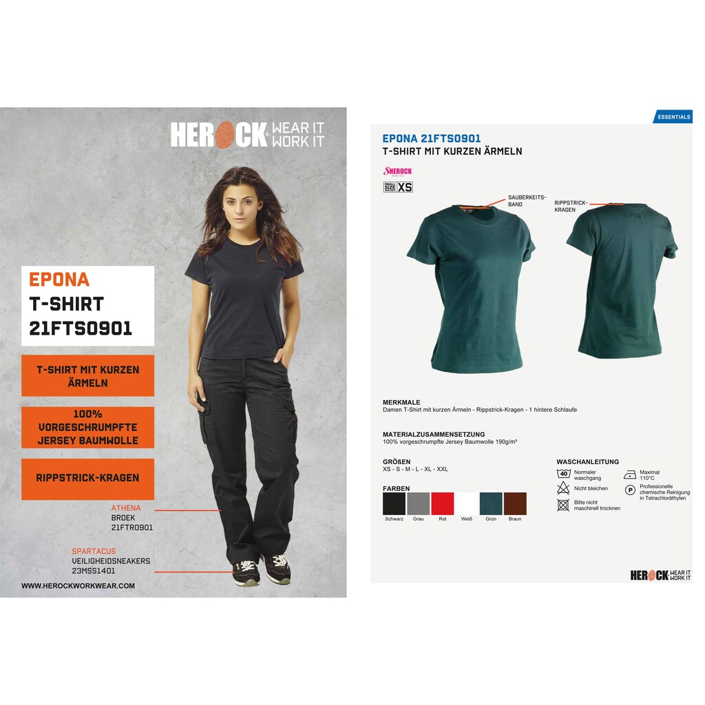 Herock T-Shirt »Epona T-Shirt Kurzärmlig Damen«
