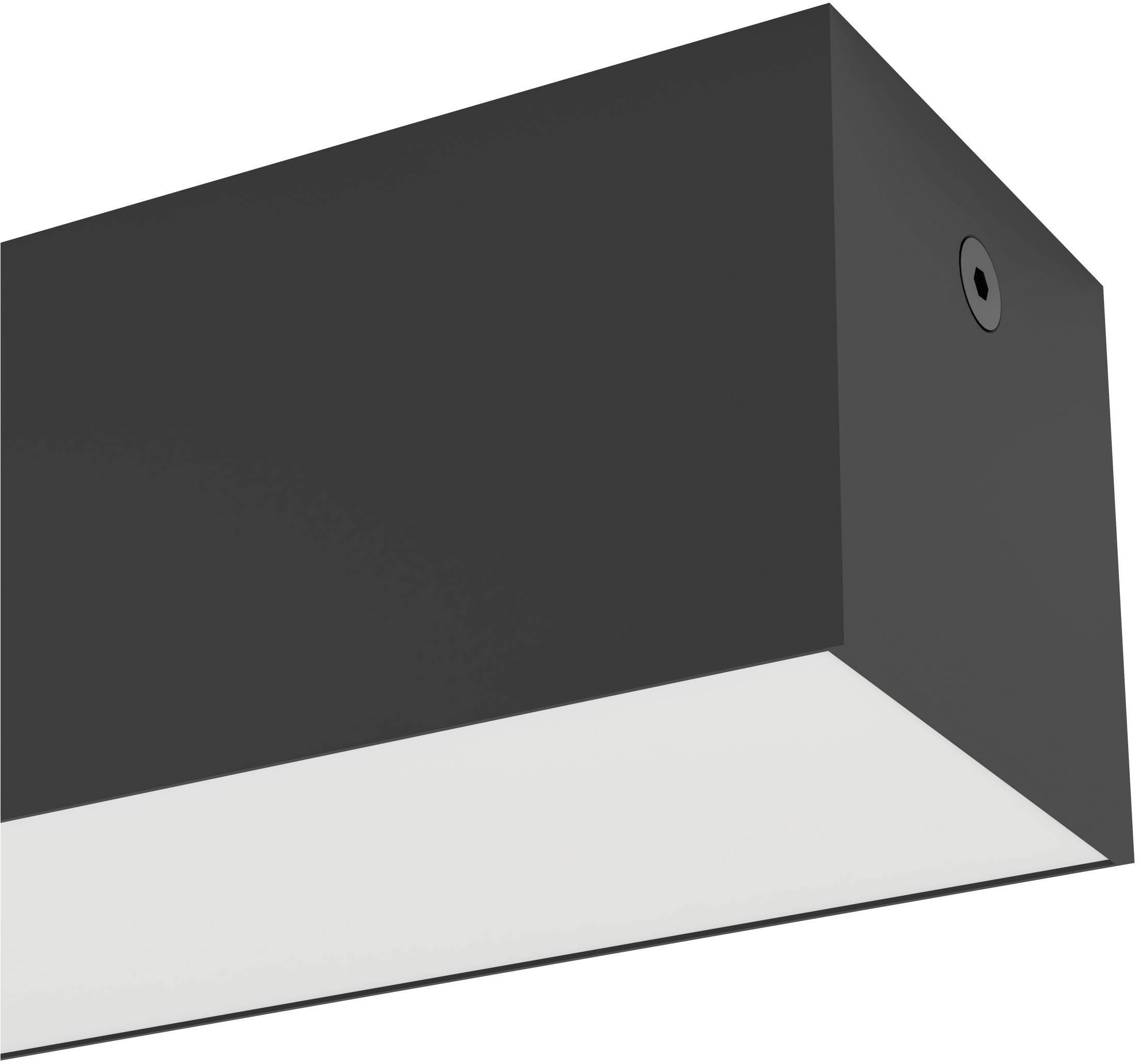 EGLO Aufbauleuchte »Salitta Aufbaulampe, Außenbeleuchtung, Wandlampe, Metall, IP65, Lampe« LED-Modul 1 Stk. Warmweiß Aufbauleuchte - L38 x B5,5 x H5,5 cm - schwarz - 9W inkl.