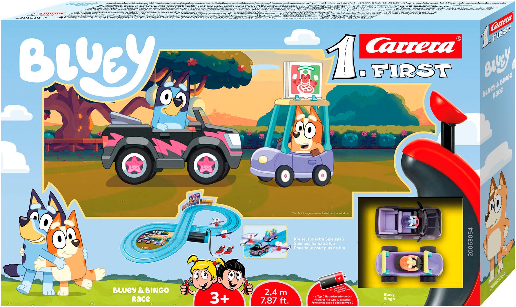 Carrera® Autorennbahn »Carrera First Bluey & Bingo Race«