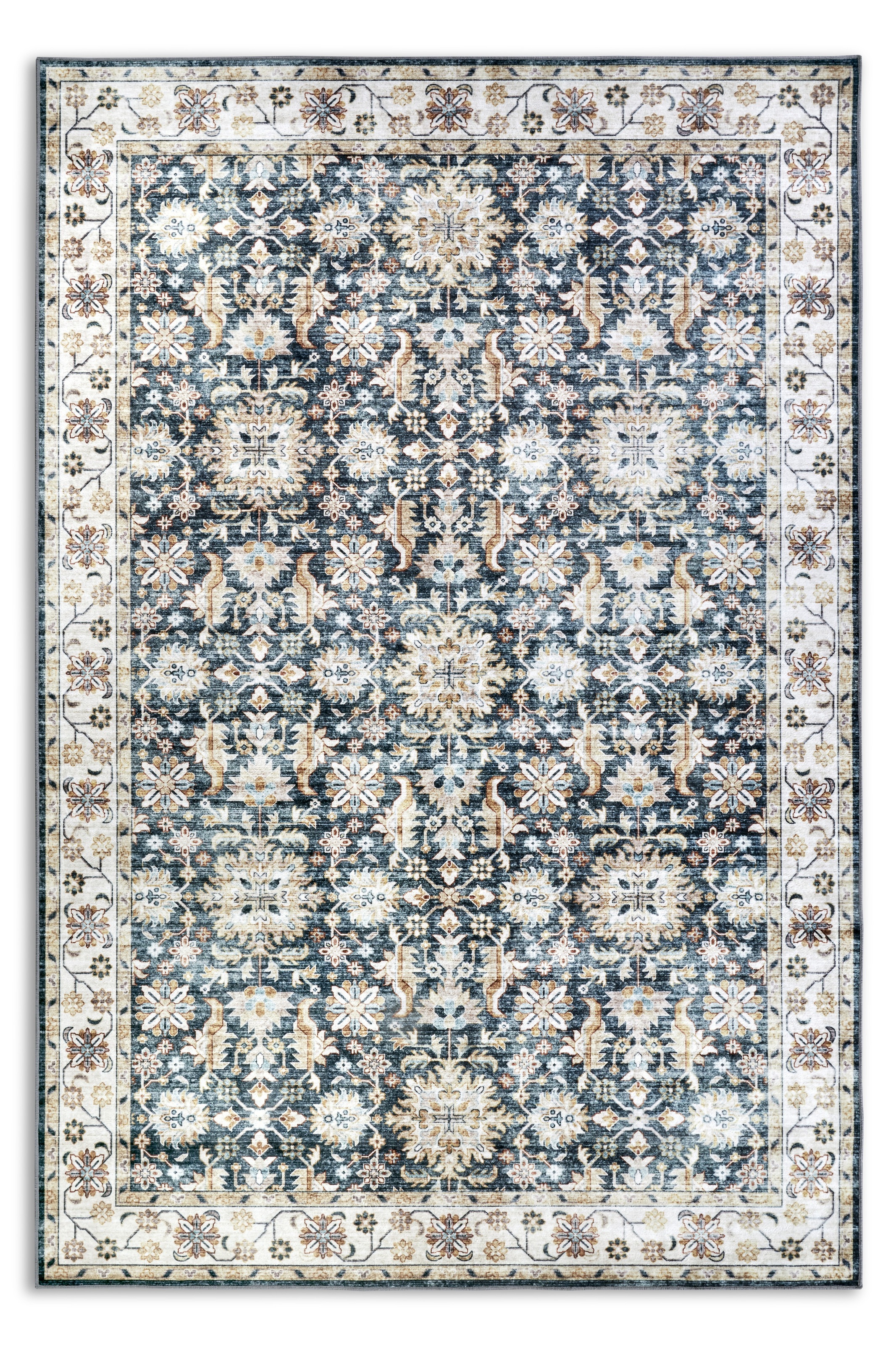 ELLE DECORATION Teppich »Saveh«, rechteckig, 5 mm Höhe, Kurzflor, Anti Rutsch, Vintage, Klassisch, Wohnzimmer, Flur