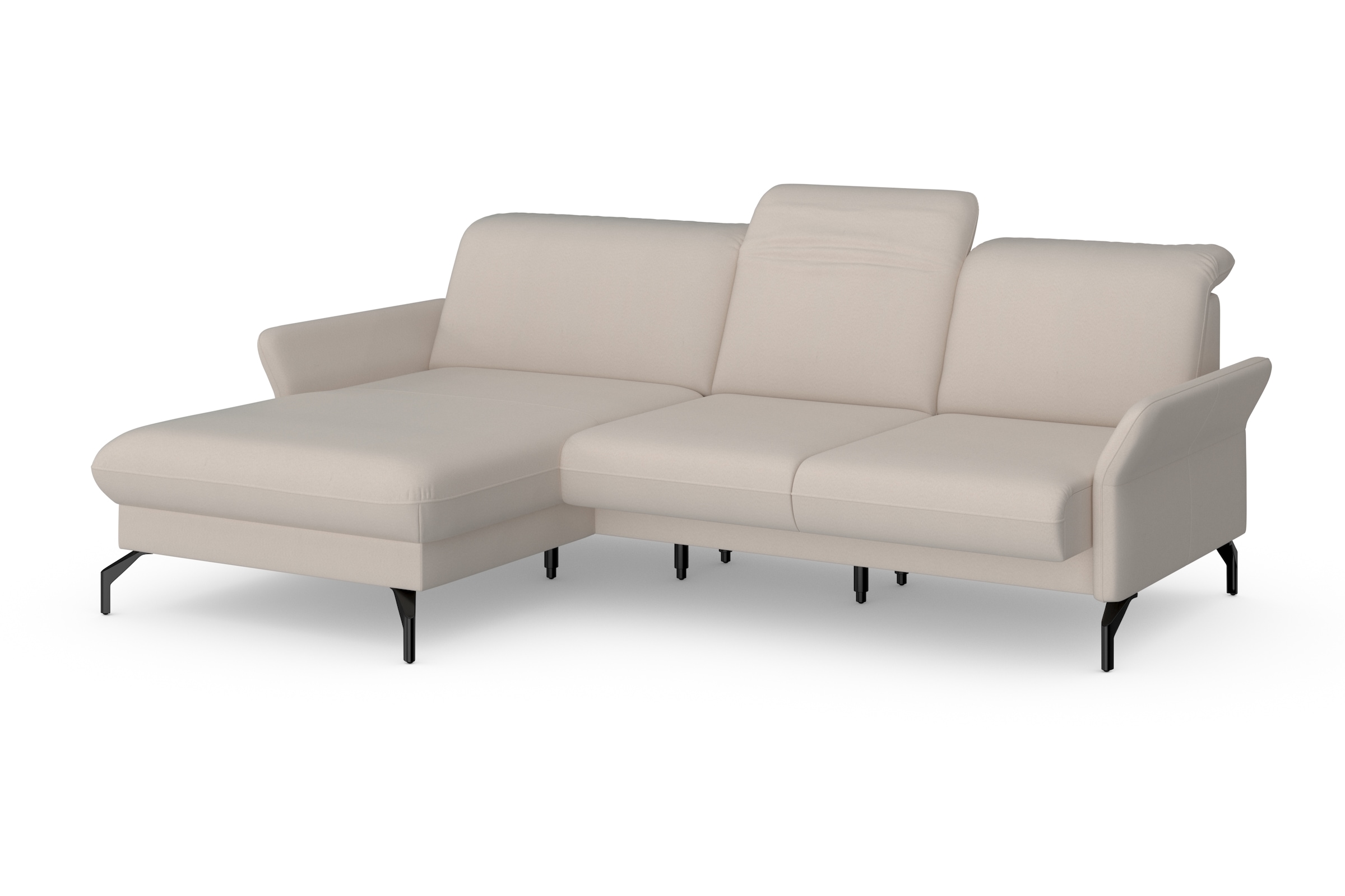 sit&more Ecksofa »Fashion L-Form«, wahlweise mit Kopfteilverstellung und Vorziehsitz, motorisch