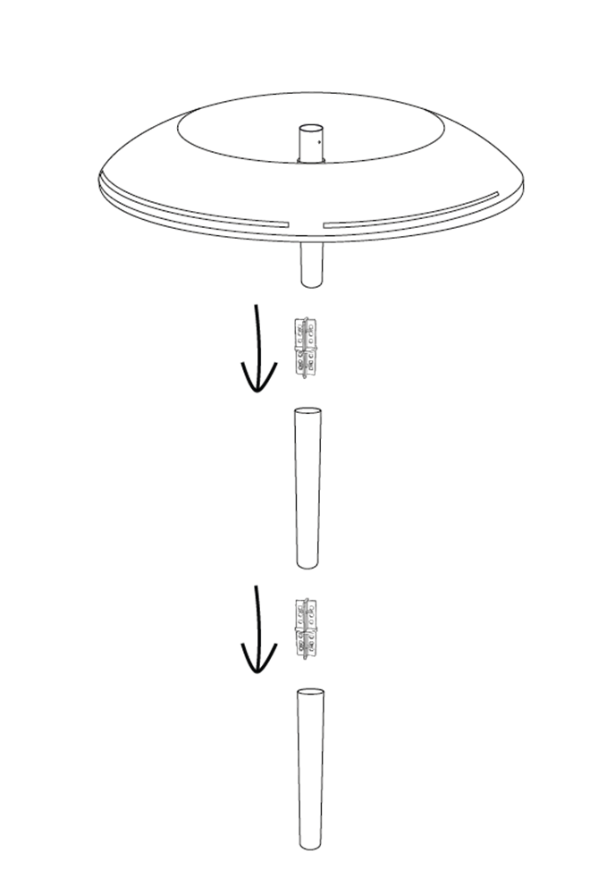 KHW Pflanzenschutzdach »Tomatenhut«, (20 St.), inkl. Stab und Schutzfolie, BxH: 49x120 cm