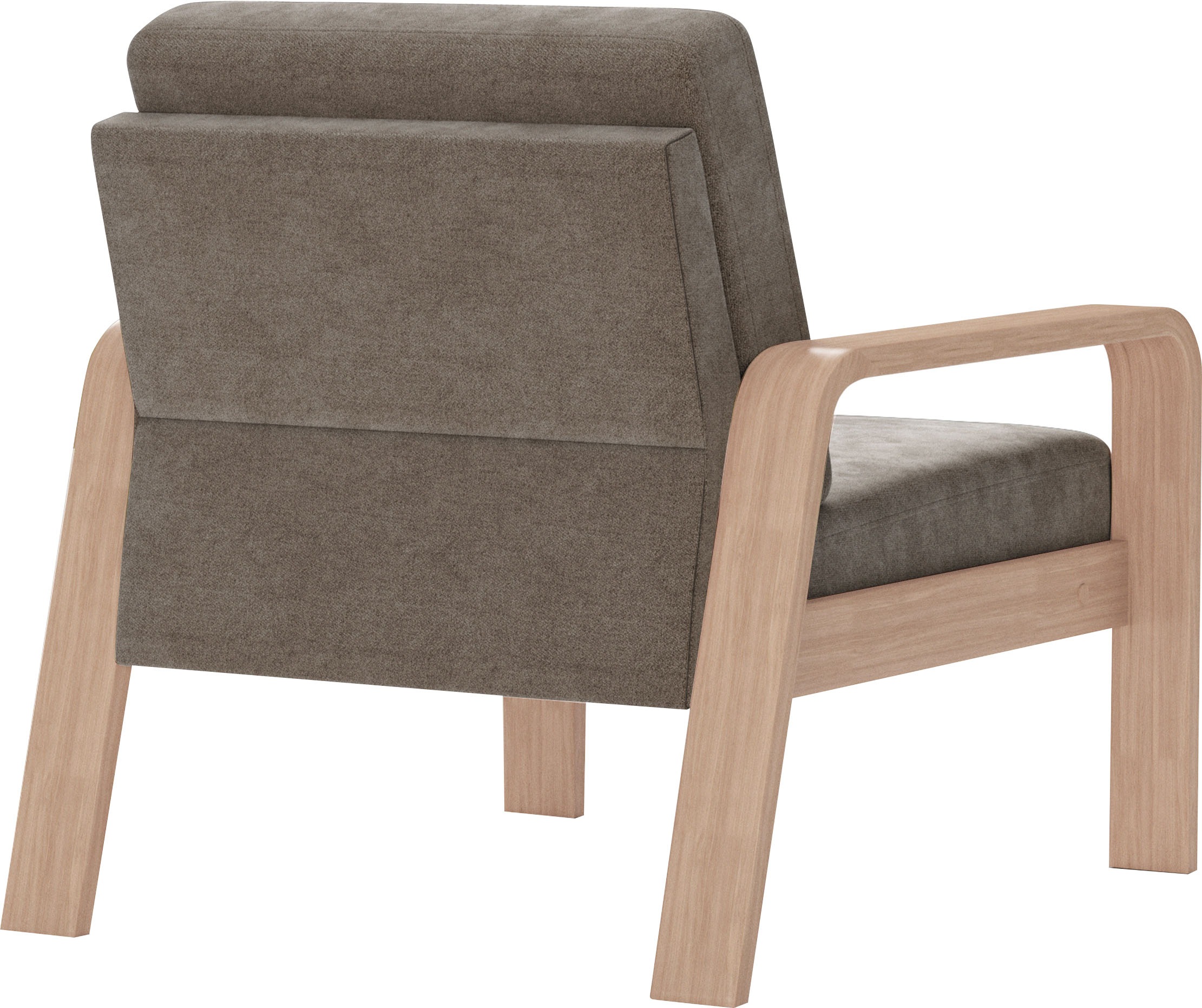 sit&more Sessel »Kolding«, Armlehnen aus Buchenholz in natur, verschiedene Bezüge und Farben