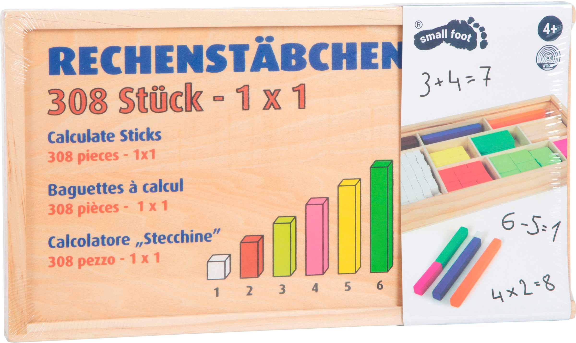 Small Foot Spiel »Lernbox Rechenstäbchen«
