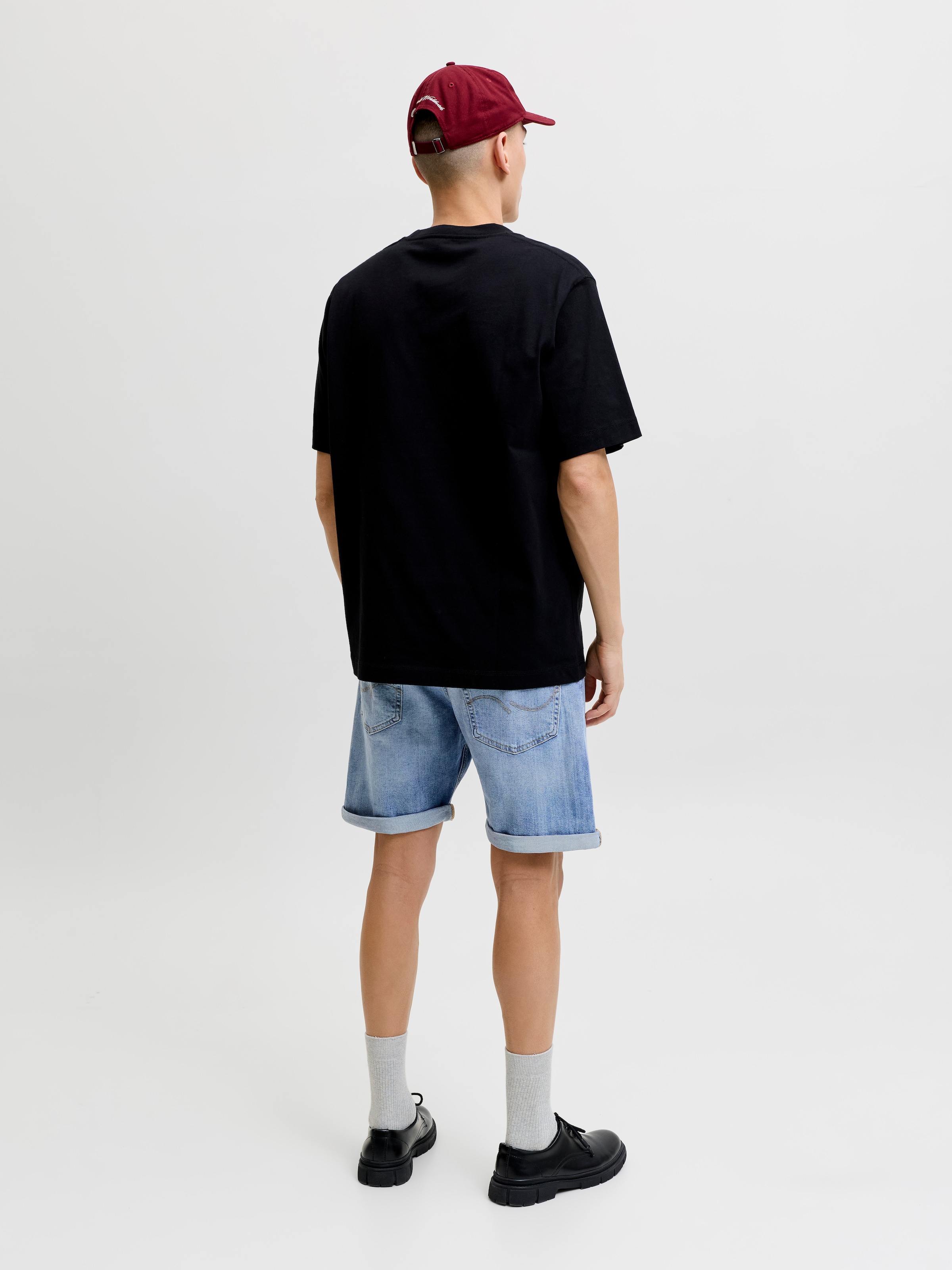 Jack & Jones Shorts »JJIORIGINAL mit stylischem Aufschlag und Knopfleiste«  Baumwollmischung, regular fit