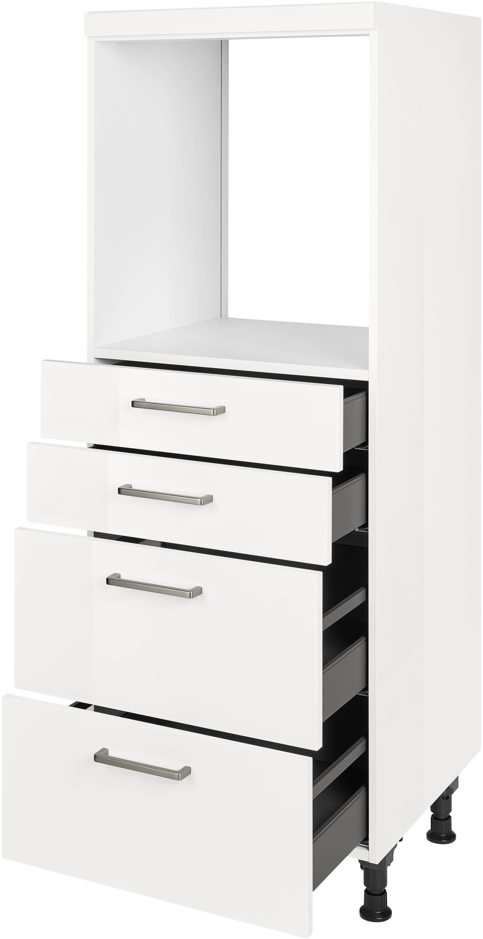 nobilia Herdumbauschrank ""Flash", mit Schubkästen und Auszügen," vormontie günstig online kaufen