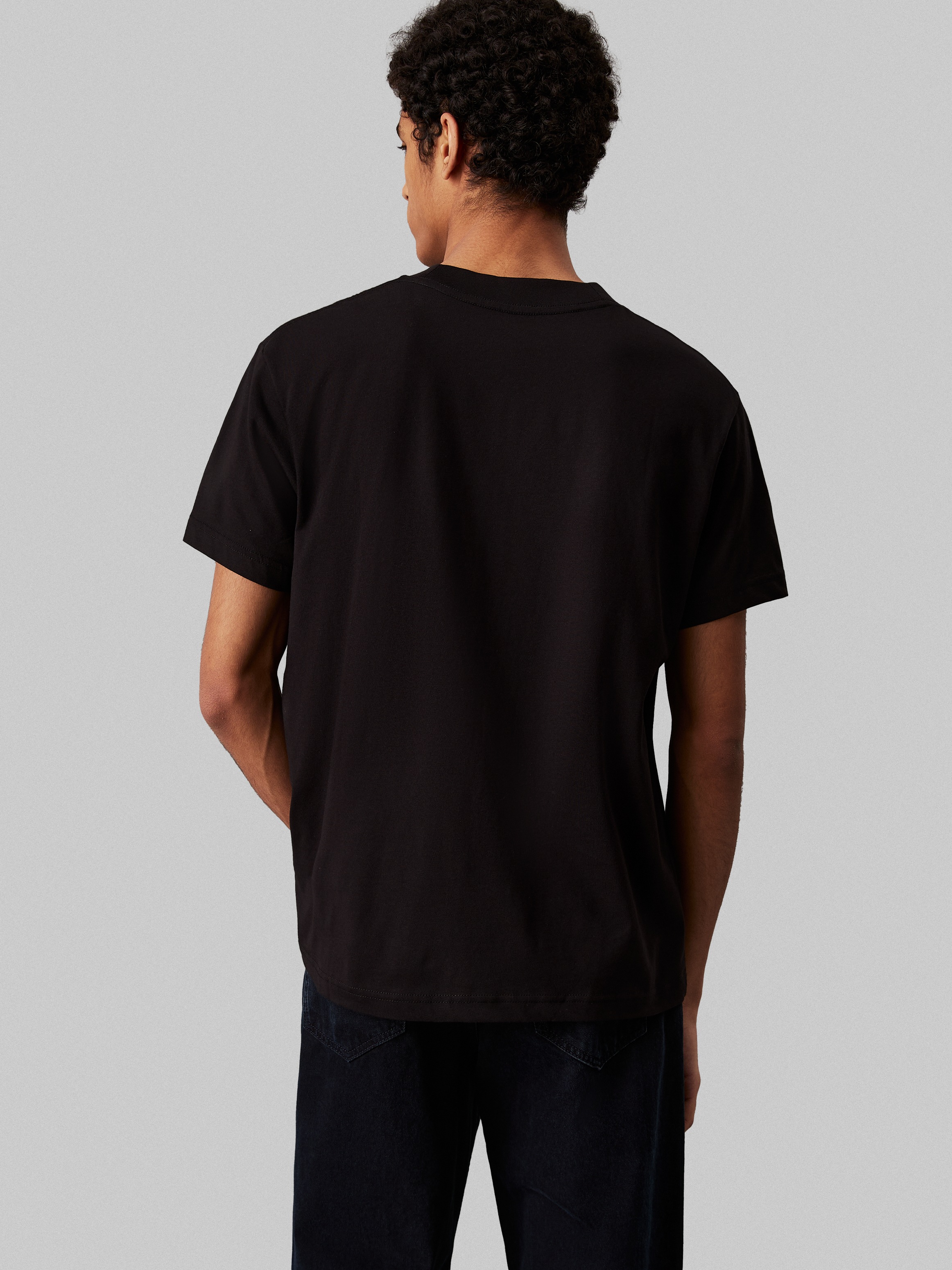 Calvin Klein Jeans Rundhalsshirt »TEXTURED MONOLOGO TEE«, Logodruck
