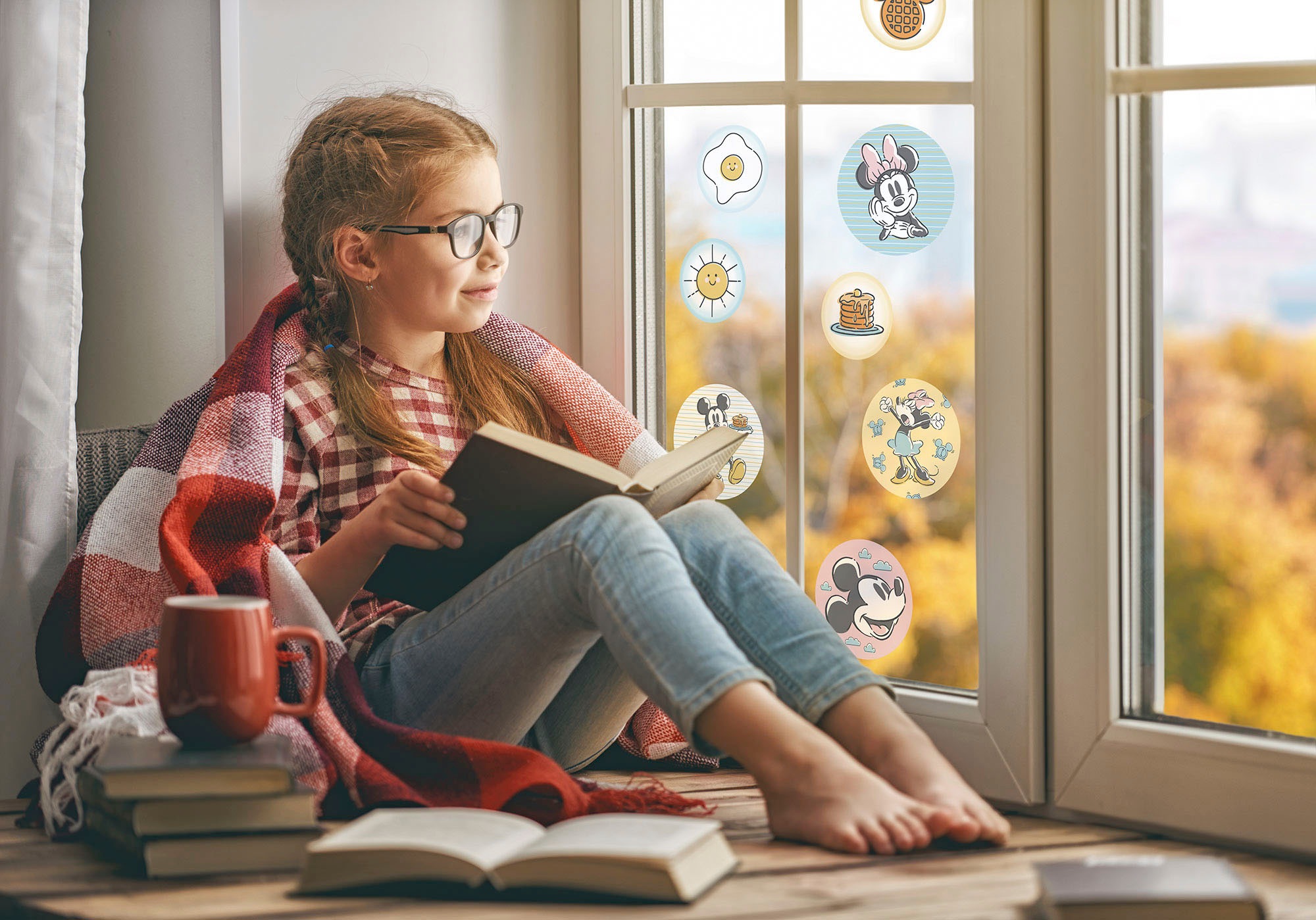 Komar Fensterdekoration »Disney Micky und Minnie«