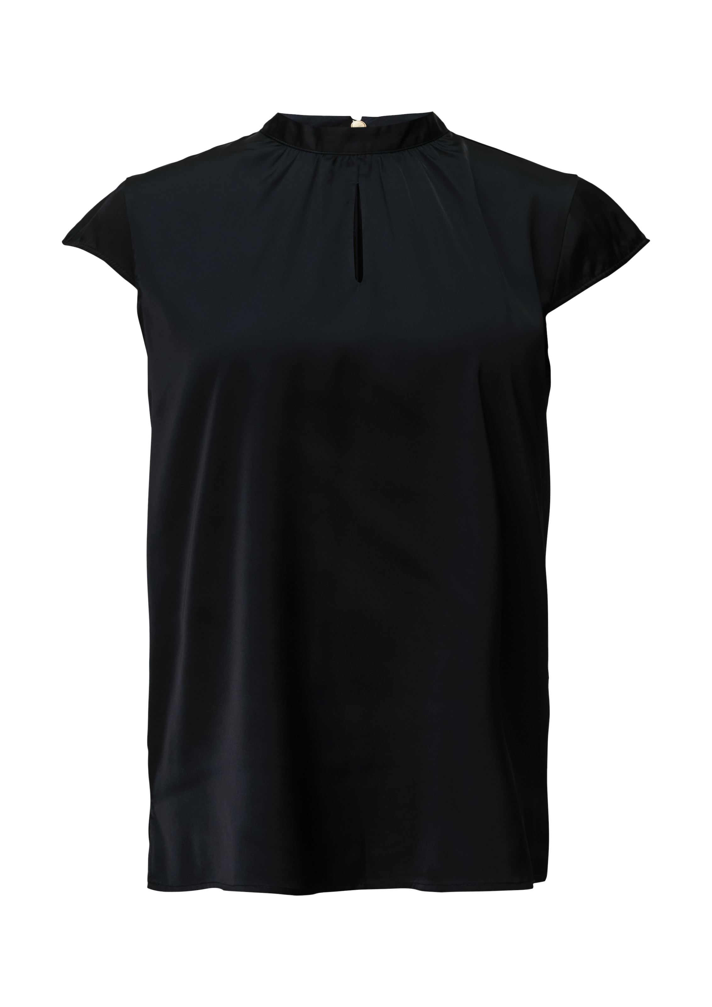 Comma Satinbluse, mit Kappärmeln