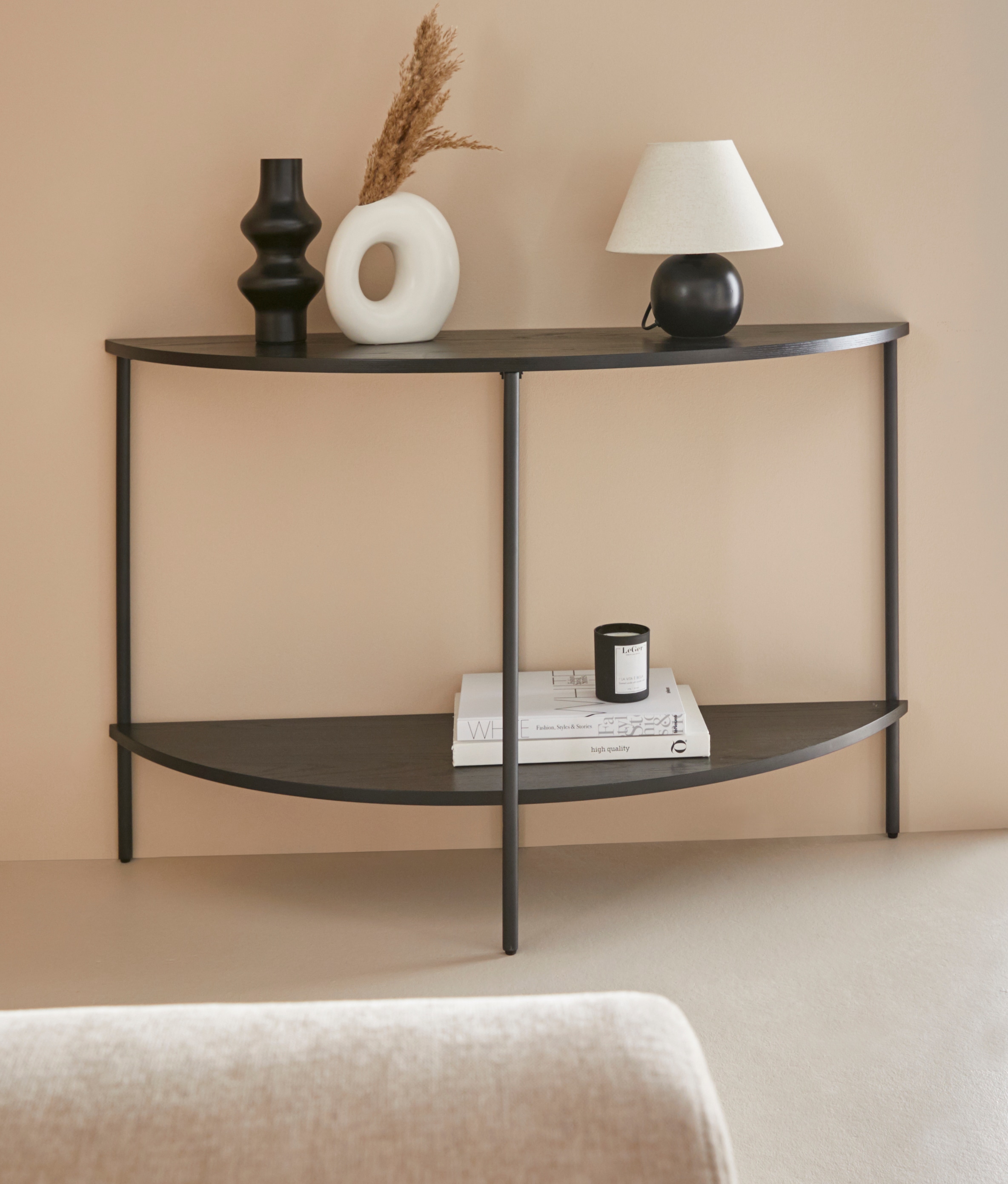 LeGer Home by Lena Gercke Konsolentisch »Leonore«, aus massivem Eschenholzf günstig online kaufen