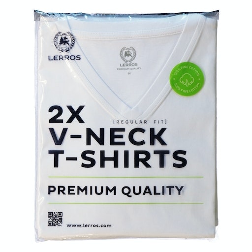 LERROS V-Shirt, (Spar-Set, 2 tlg.), in klassischer Optik