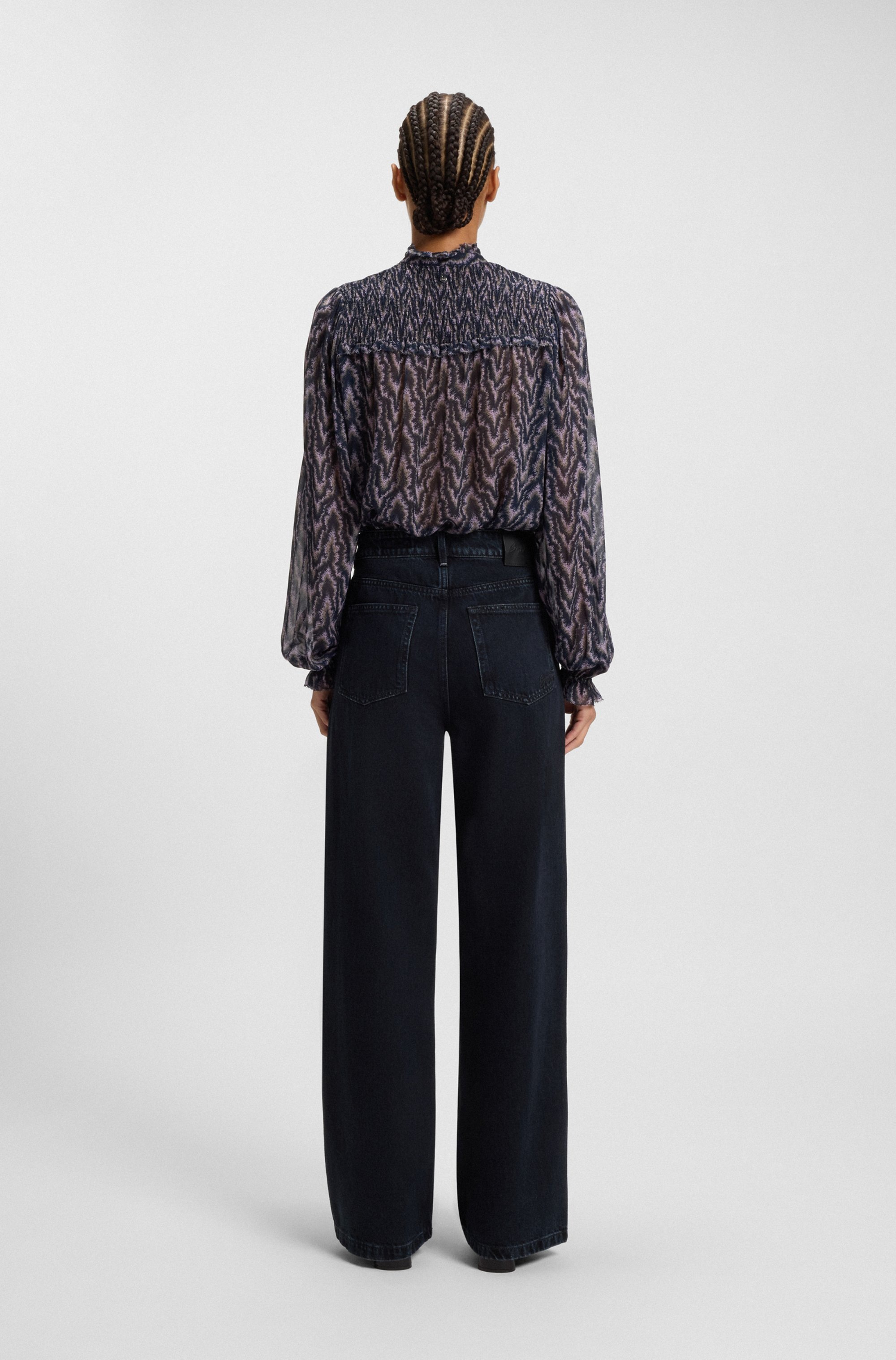 BOSS ORANGE High-waist-Jeans »Marlene High Rise Premium Damenmode«, Wide Leg