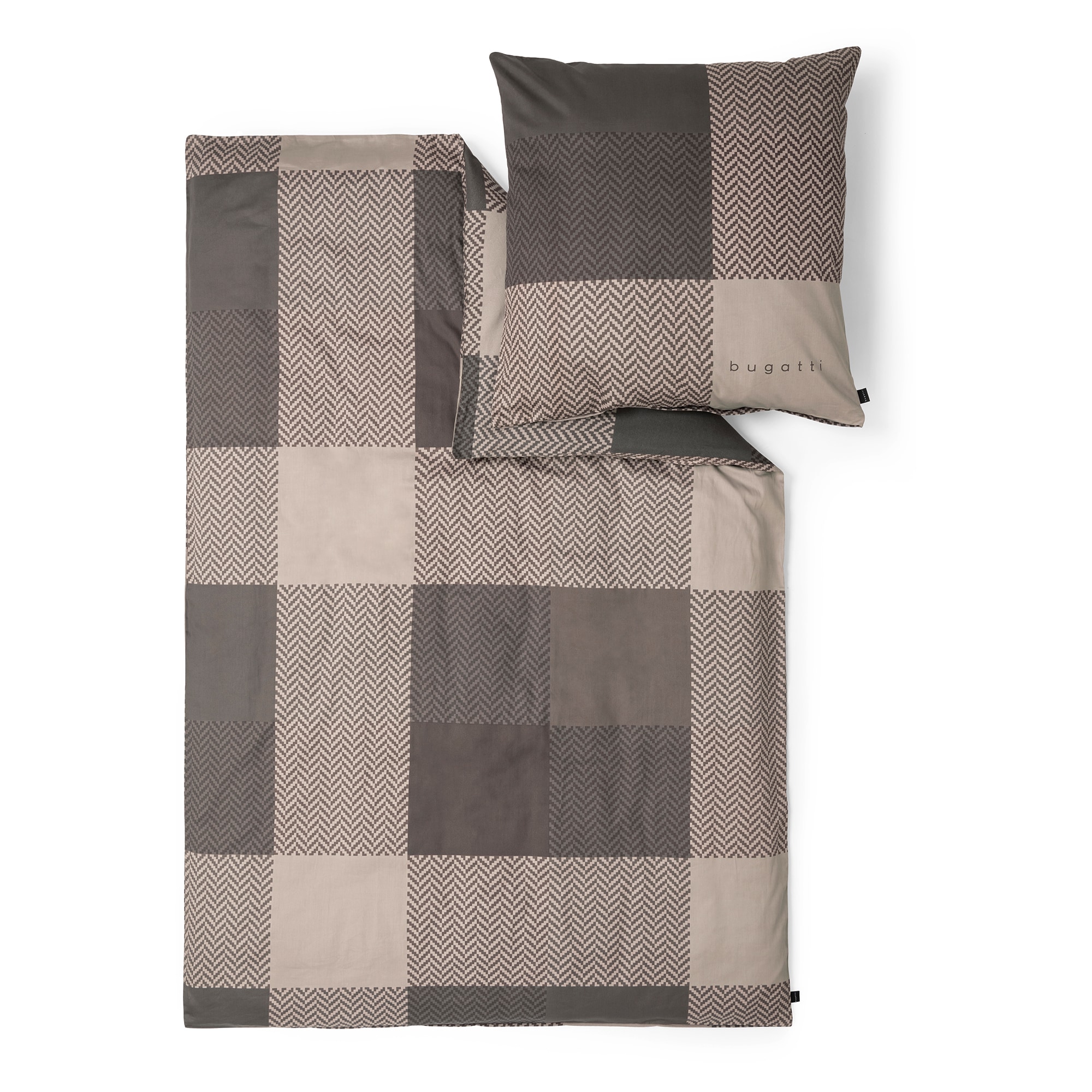 bugatti Bettwäsche »bugatti Satin-Flanell Kombi-Bettwäsche« 2 Stk. tlg. in günstig online kaufen