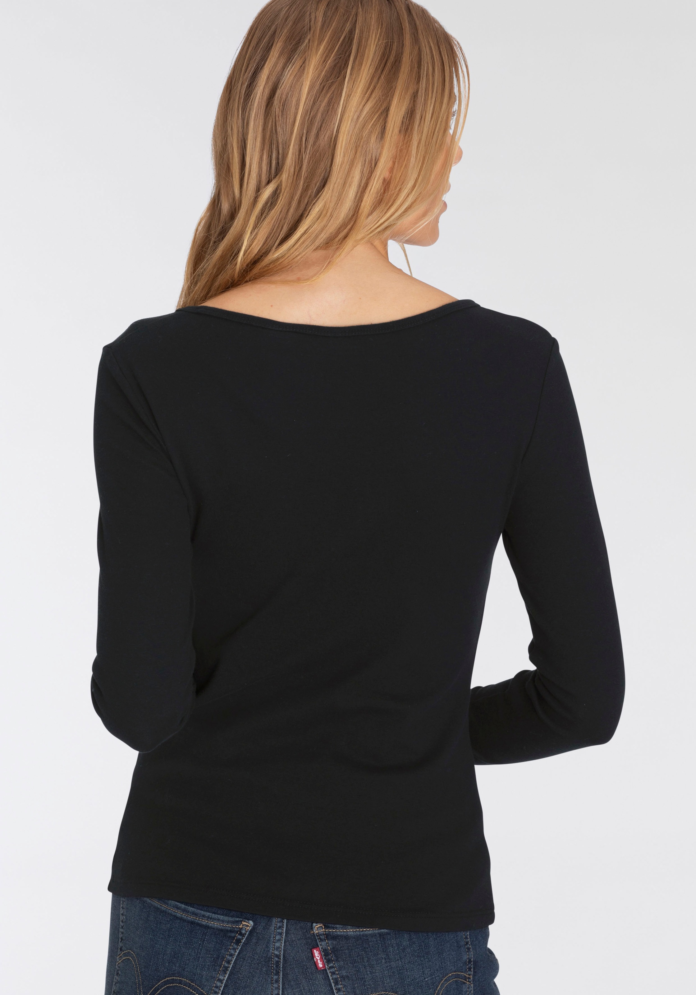 Levi's® Langarmshirt »LS 2 Pack Tee«, (Packung, 2 tlg.), mit Batwing Logo-Stickerei