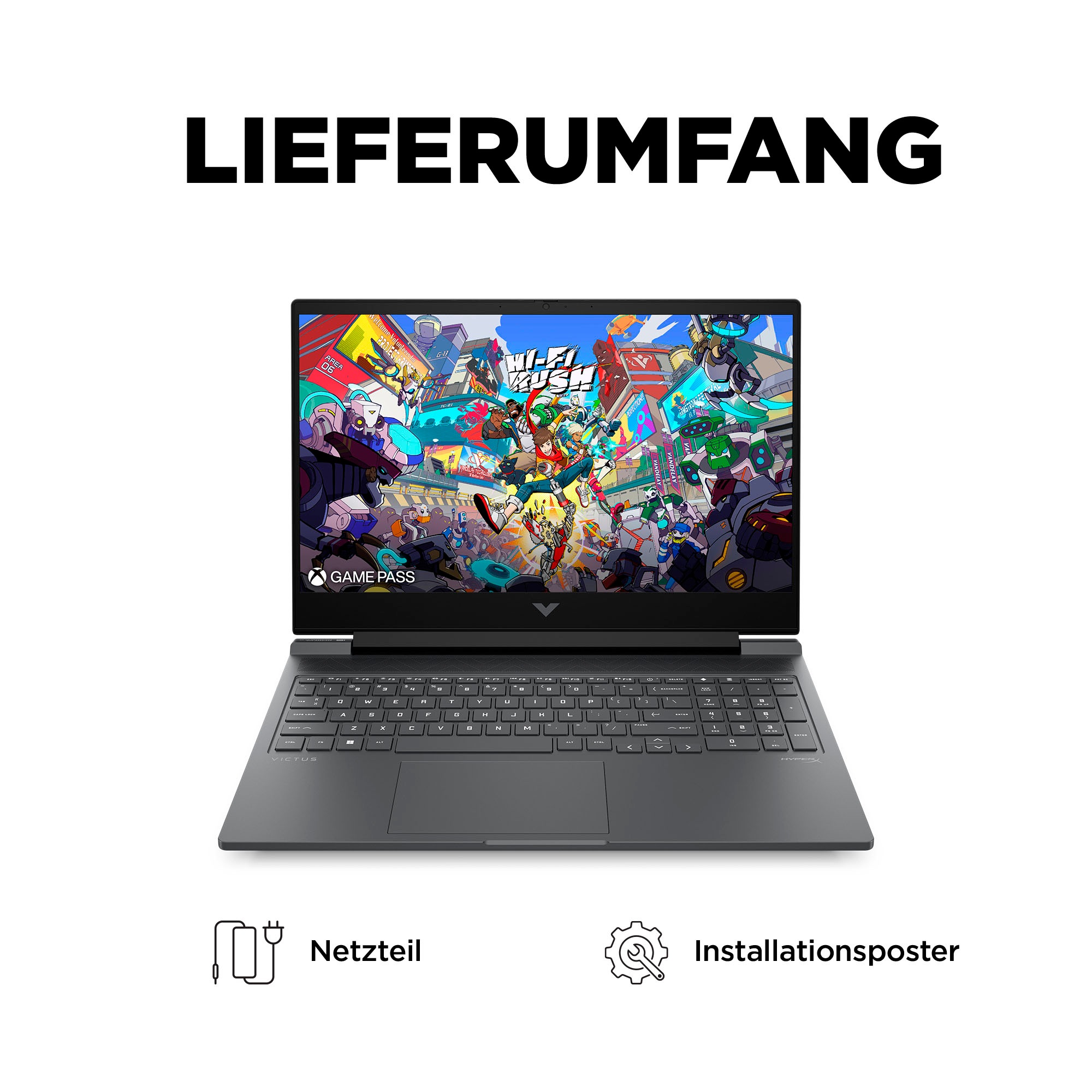 HP Gaming-Notebook »VICTUS 16-s1076ng«, 40,9 cm, / 16,1 Zoll, AMD, Ryzen 7, GeForce® RTX 4060, 1000 GB SSD