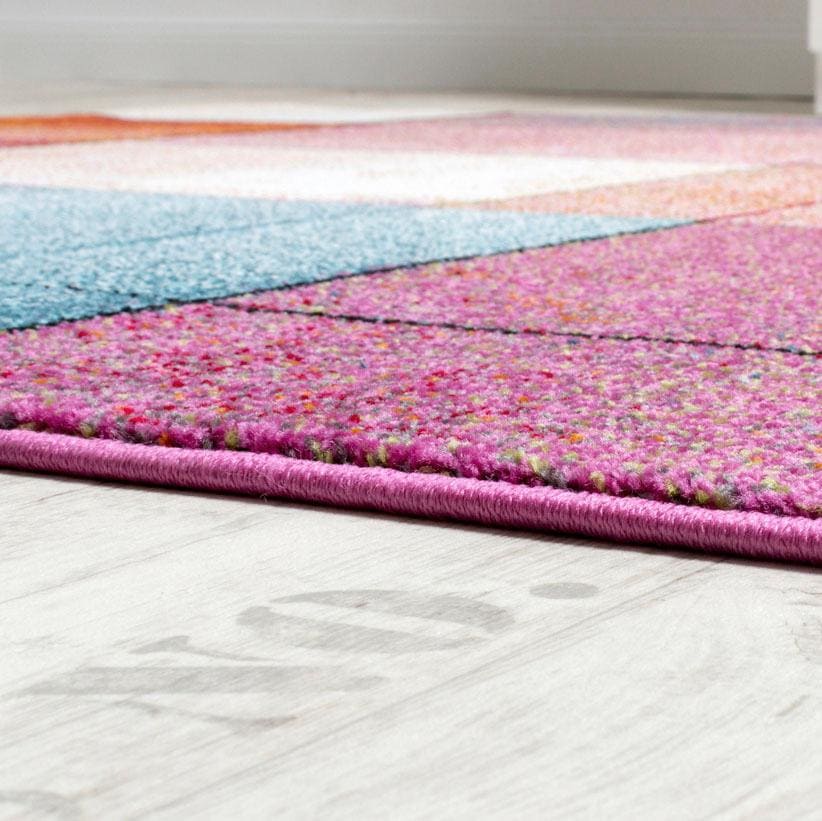 Paco Home Läufer »ECE 933«, rechteckig, 13 mm Höhe, Teppich-Läufer, Kurzflor, modernes Karo Design